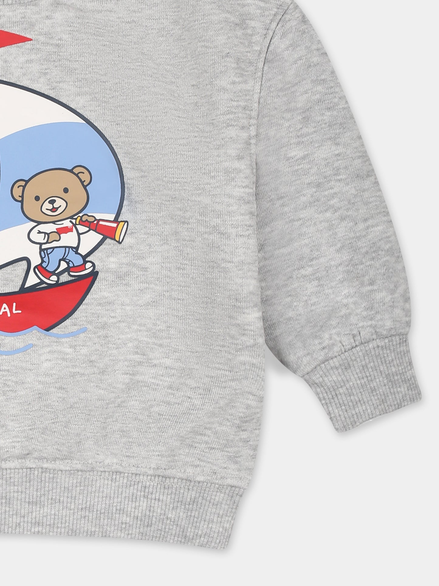 Felpa grigia per neonato con orsetto,Levi's Kids,M320 G2H