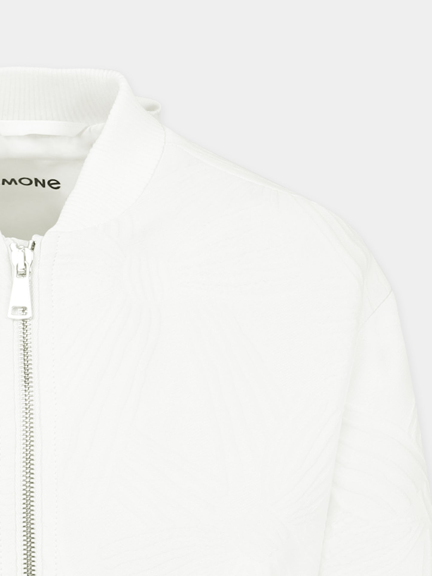 Bomber bianco per bambina con fiocco all over,Simonetta,SW2A17 U0207 101BC