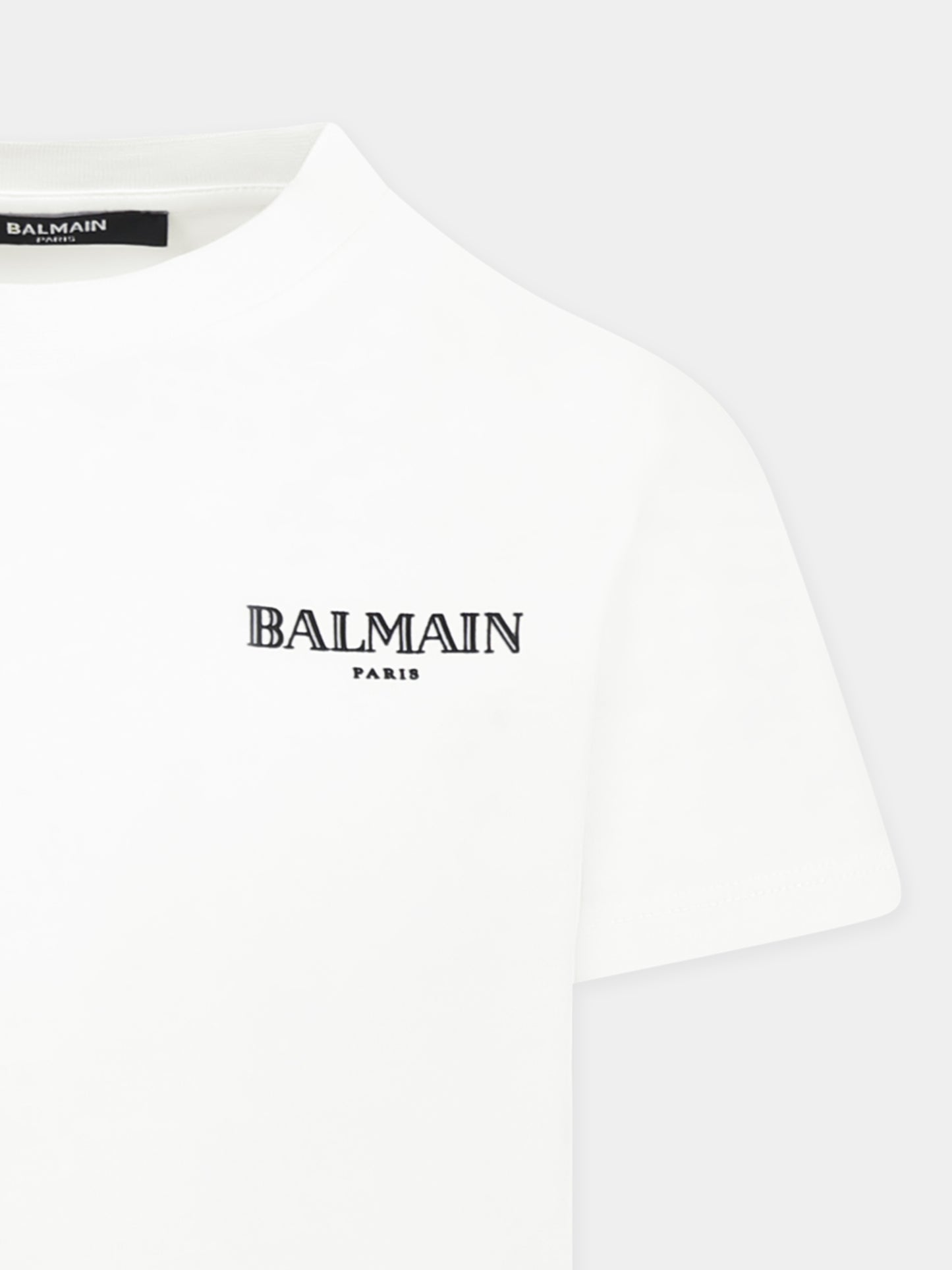 White t-shirt for kids with logo