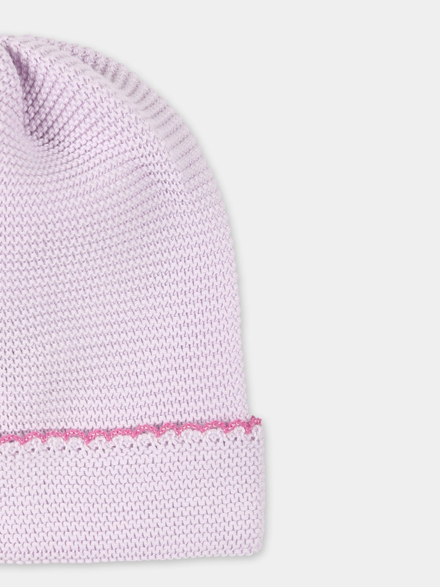 Cappello lilla per neonata,Little Bear,1121 GLICINE/PEONIA