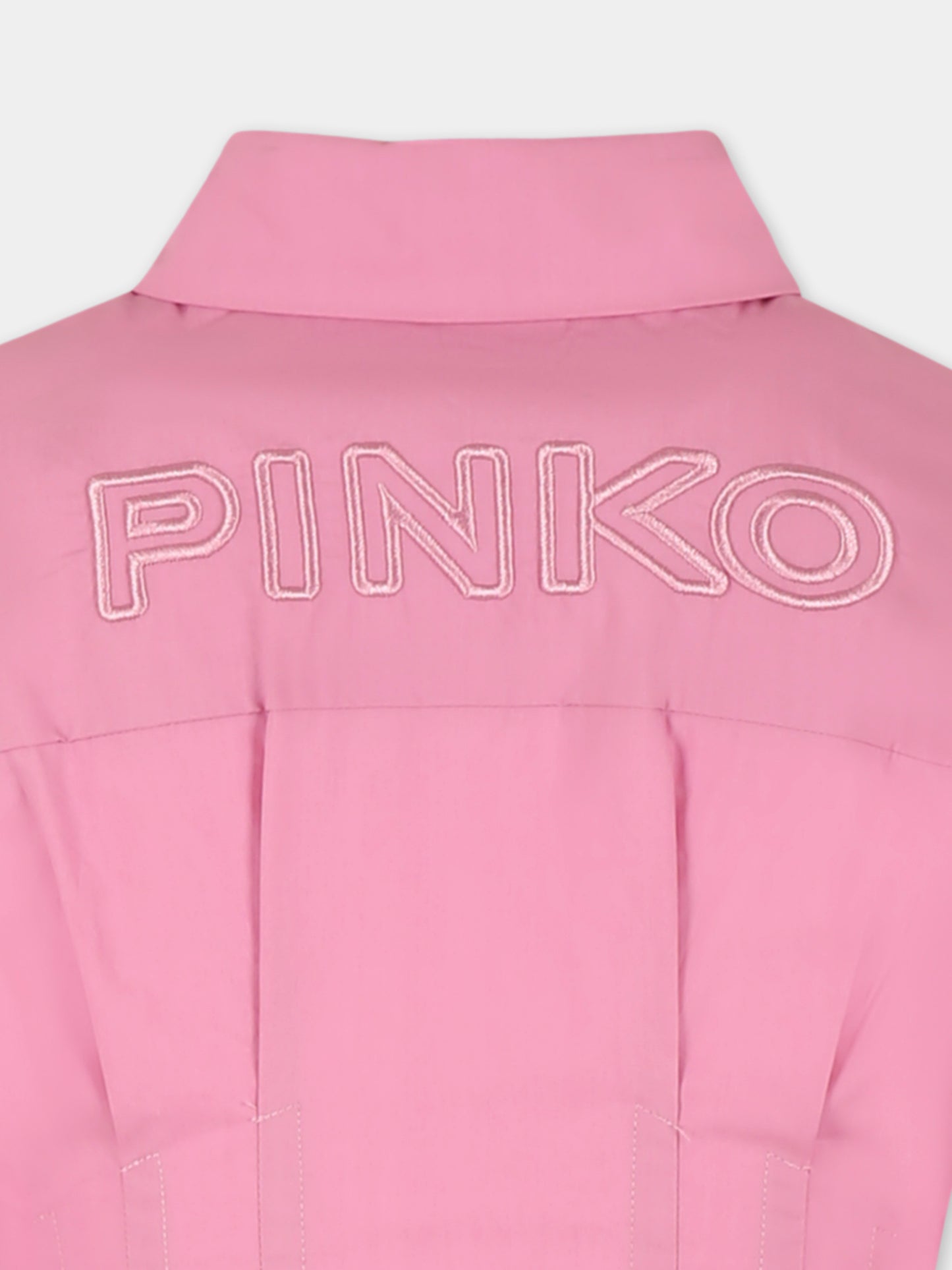 Vestito rosa per bambina con logo,Pinko,KFAB009 0 CA101 C038