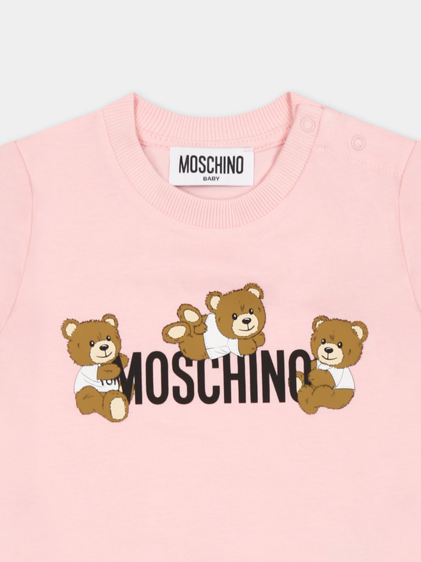 Pink t-shirt for baby girl with Teddy Bears