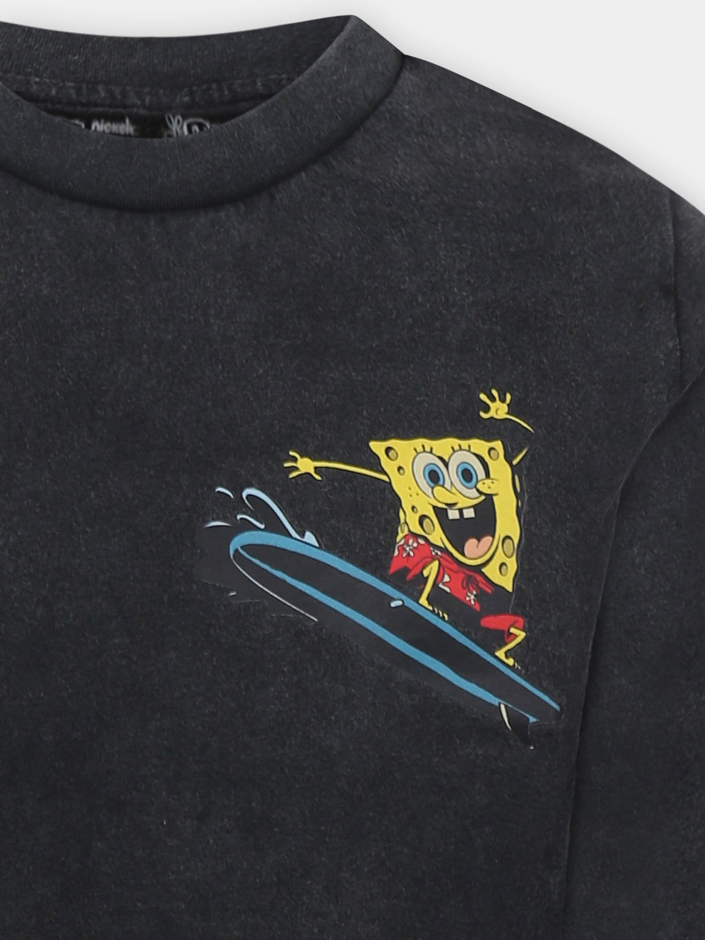 T-shirt grigia per bambino con SpongeBob,Stella Mccartney Kids,TW8S50 Z0434 930