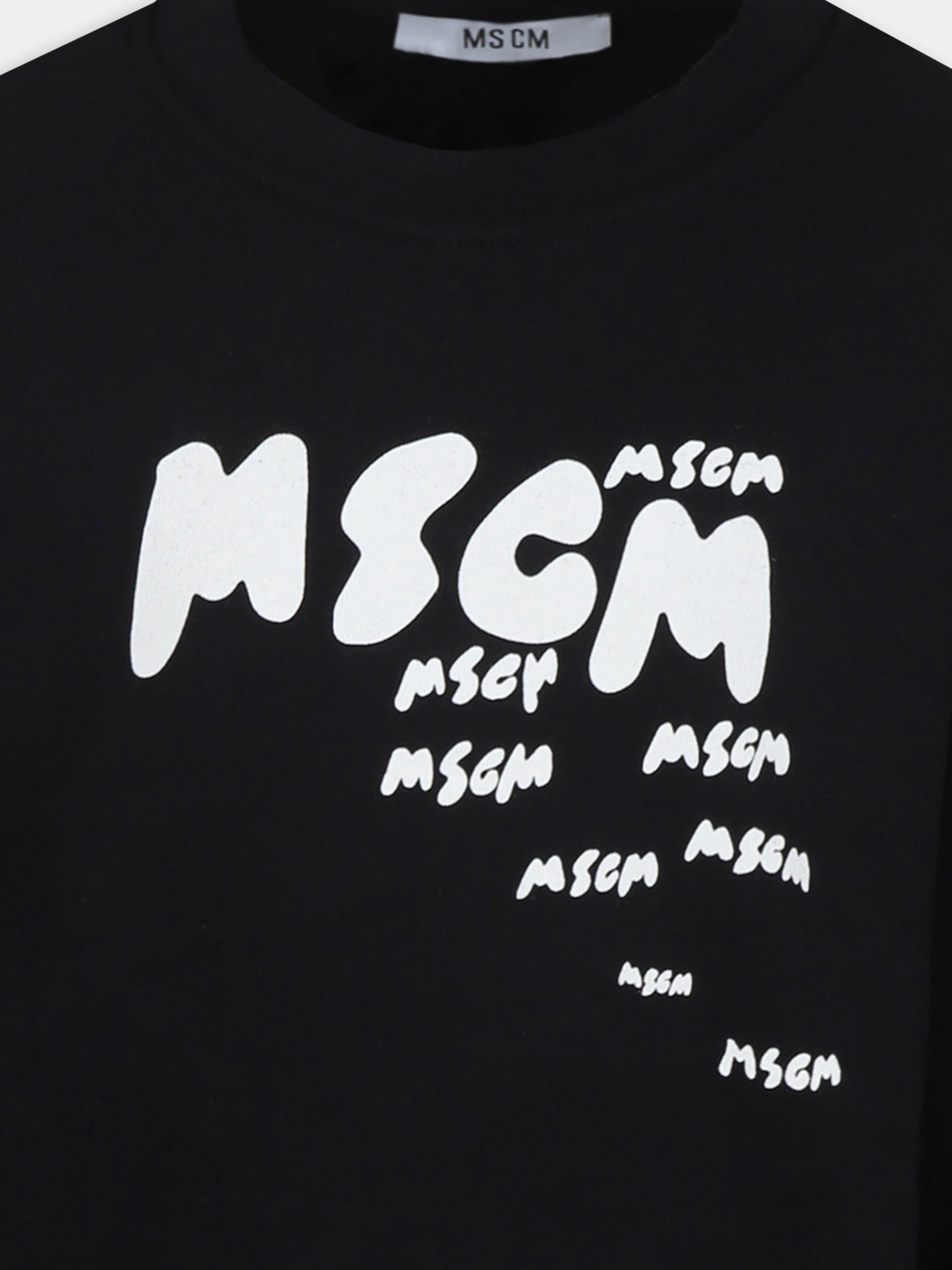 Black sweatshirt for boy with logo