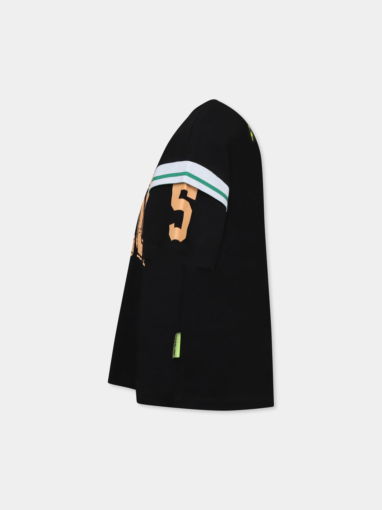 Black t-shirt for kids with logo