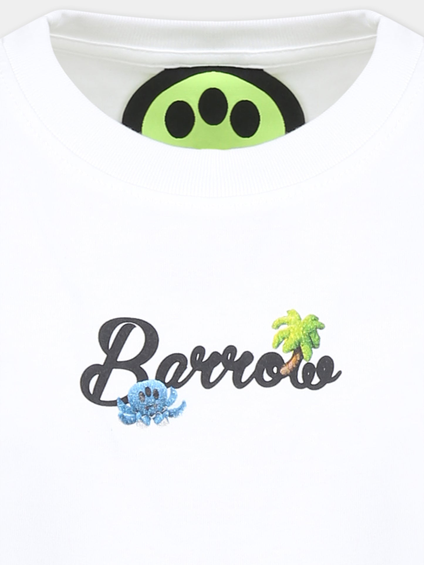 White t-shirt for kids with logo