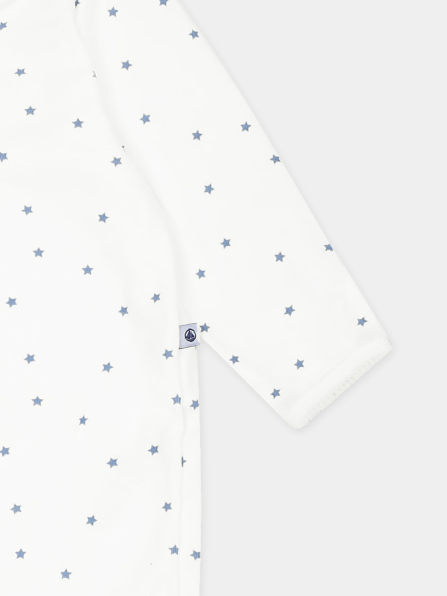 Tutina avorio per neonati con stelle all over,Petit Bateau,A0CL0 MARSHMALLOW/ALASKA 03