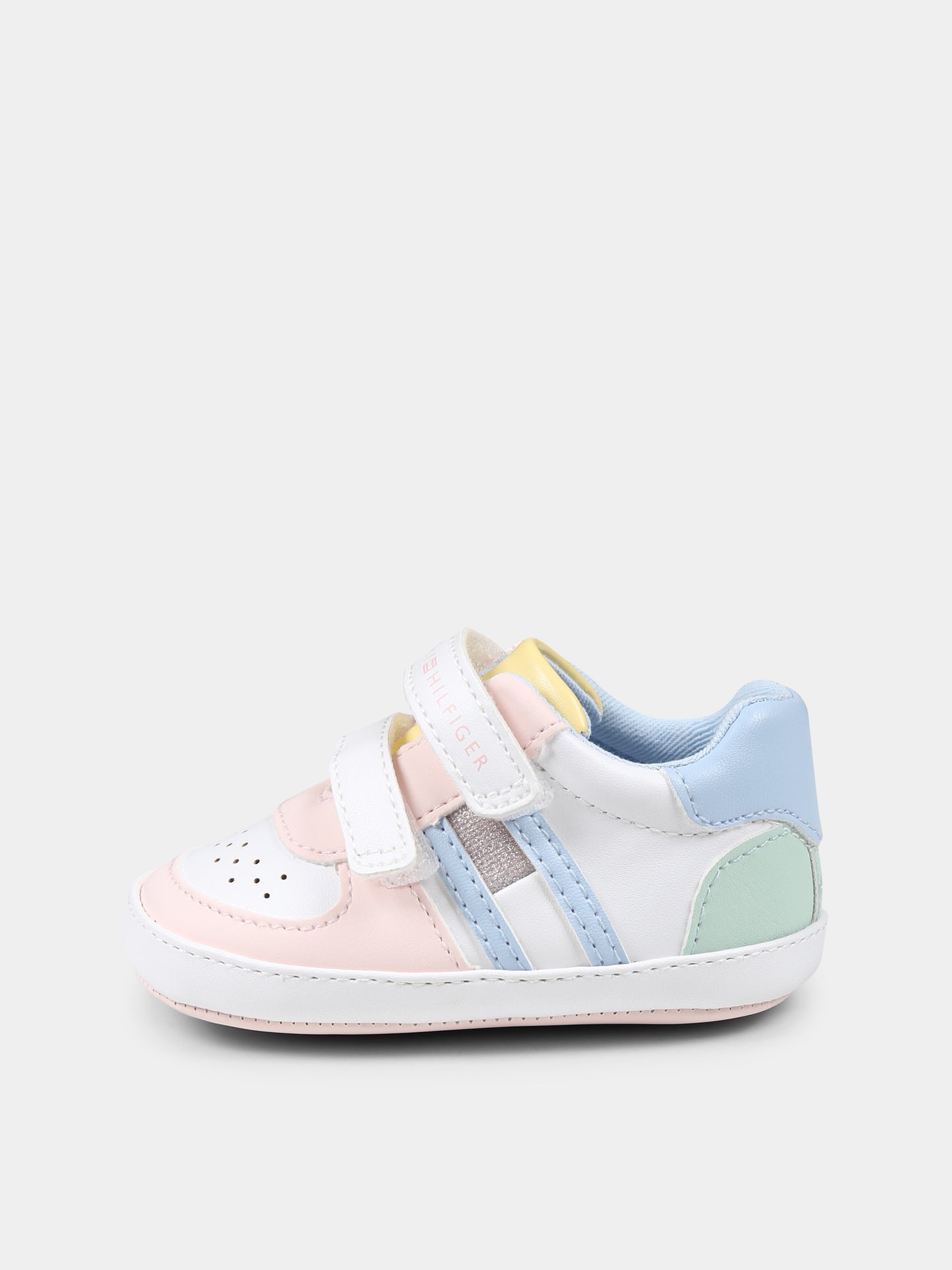 Sneakers multicolor per neonata con logo,Tommy Hilfiger Junior,T0A9 33720 1528Y913