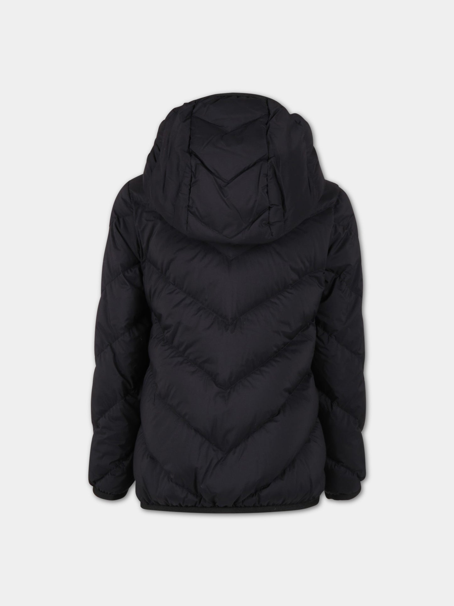 Piumino Kaori nero per bambina con patch logato,Moncler Kids,954 1A00002 53333 999