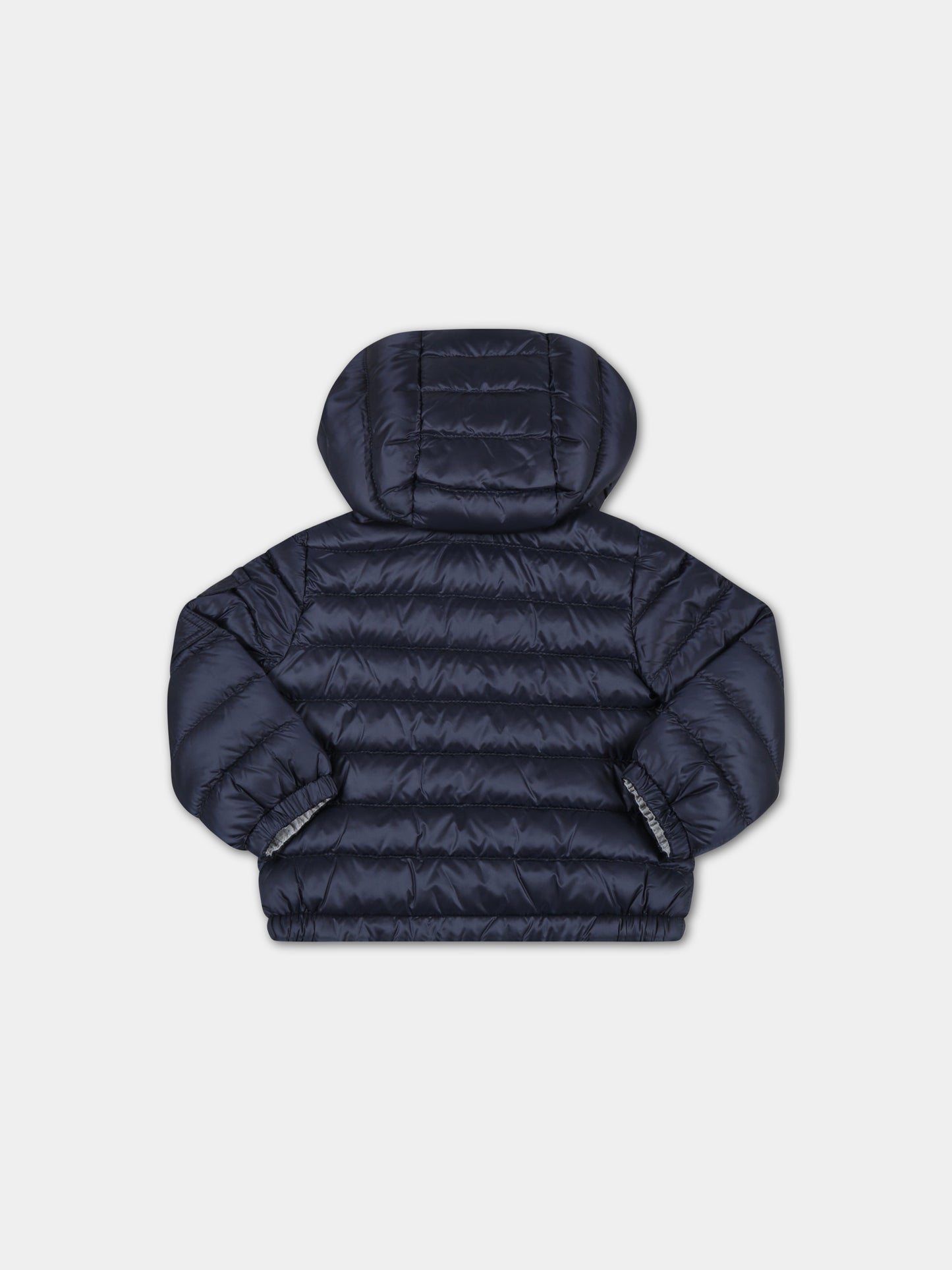 Piumino Lauros blu per neonato con logo,Moncler Kids,951 1A00003 53048 778