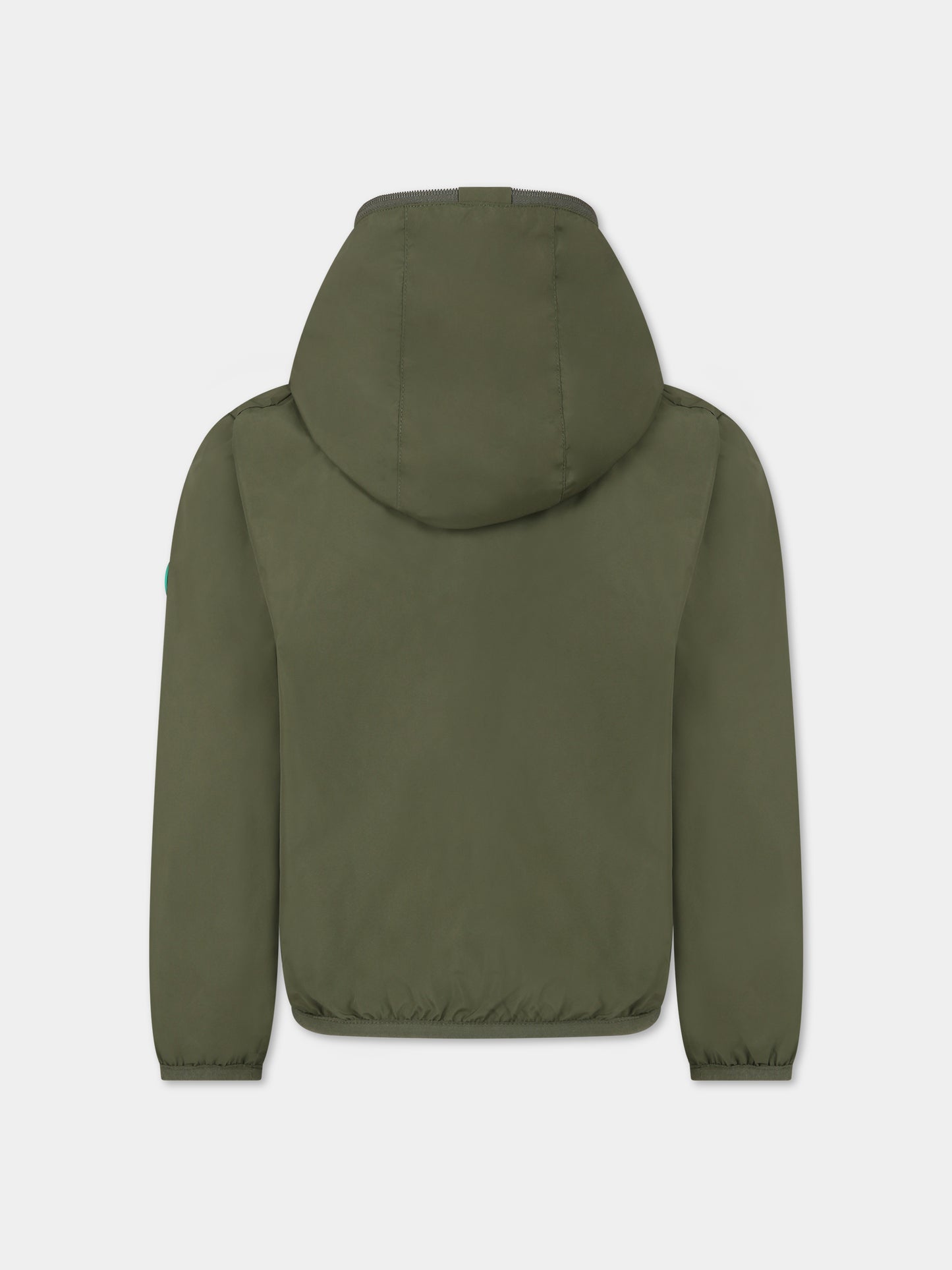 Giubbotto verde Jules per bambino con logo,Save The Duck Kids,J30036X WIND16 50000