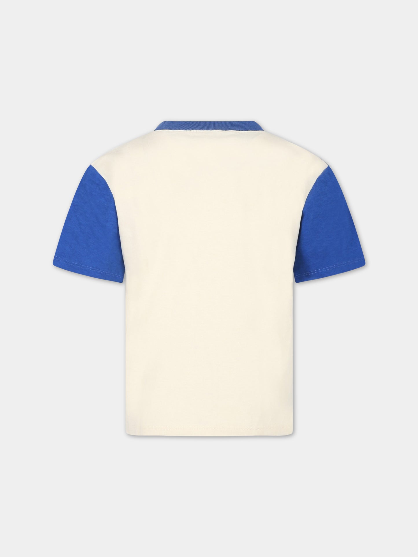 T-shirt multicolor per bambino con scritta Original Gucci 1921 ,Gucci Kids,575114 XJEY6 9756