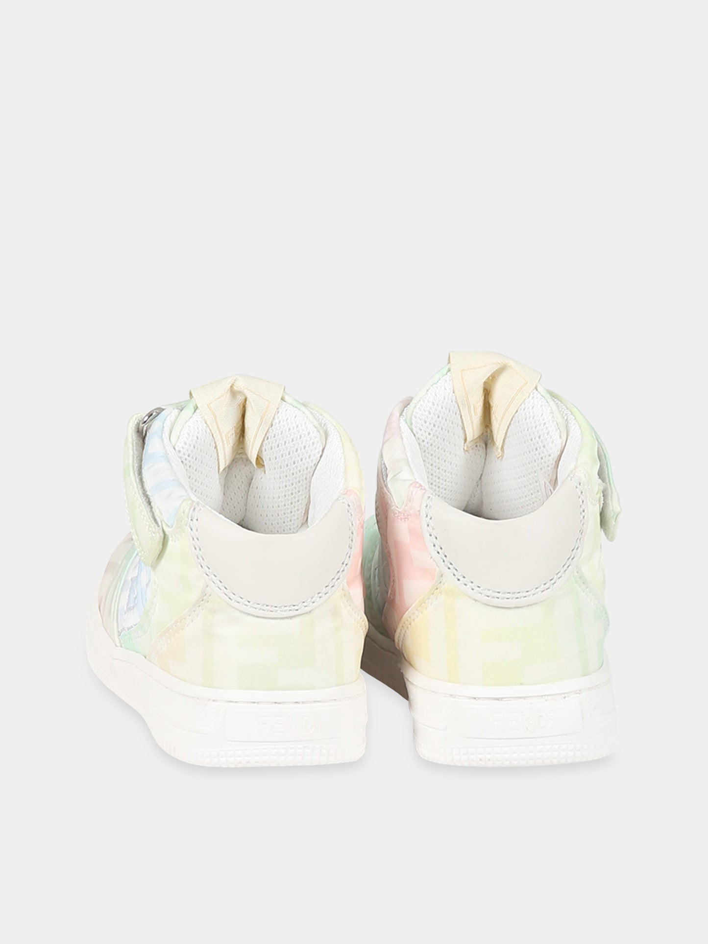 Sneakers multicolor per neonata con doppie FF,Fendi Kids,JMR440 ALJE F0WB1