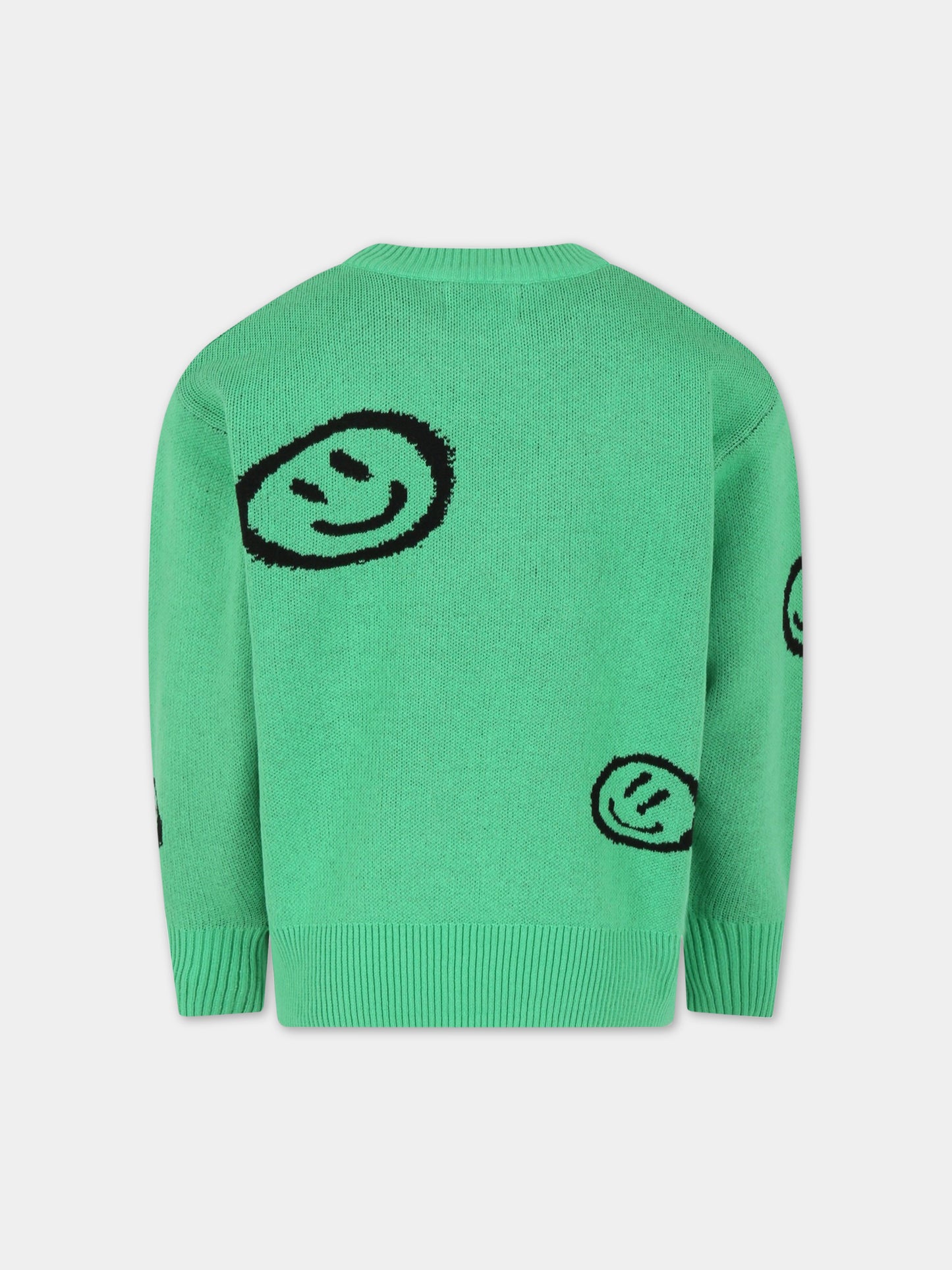 Maglione verde per bambini con smile,Molo,1S23K202 3227