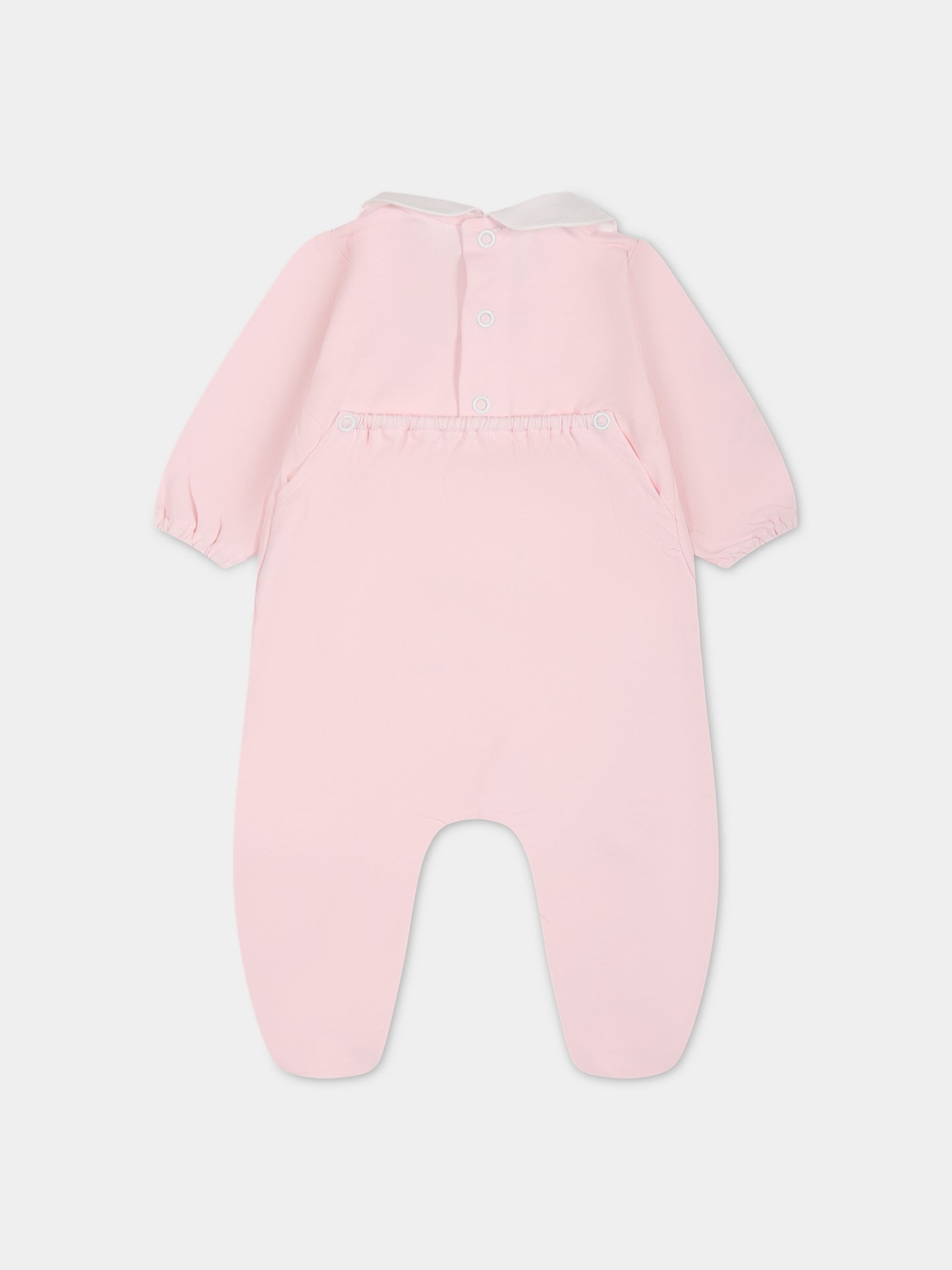 Tutina rosa per neonata con scritta e cuore,Little Bear,6037 ROSA
