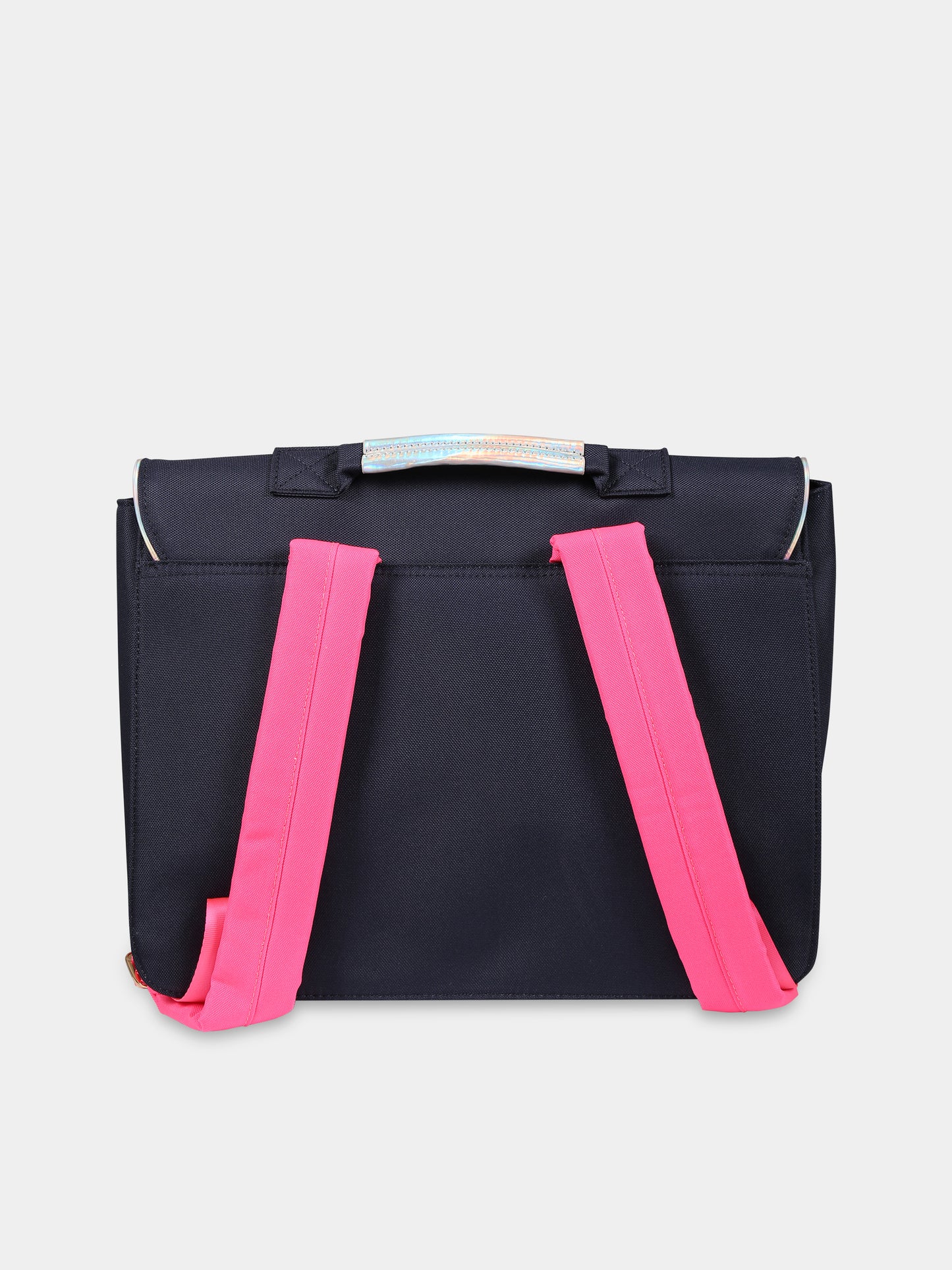 Zaino blu per bambina con unicorno, arcobaleno e logo,Billieblush,U10527 85T