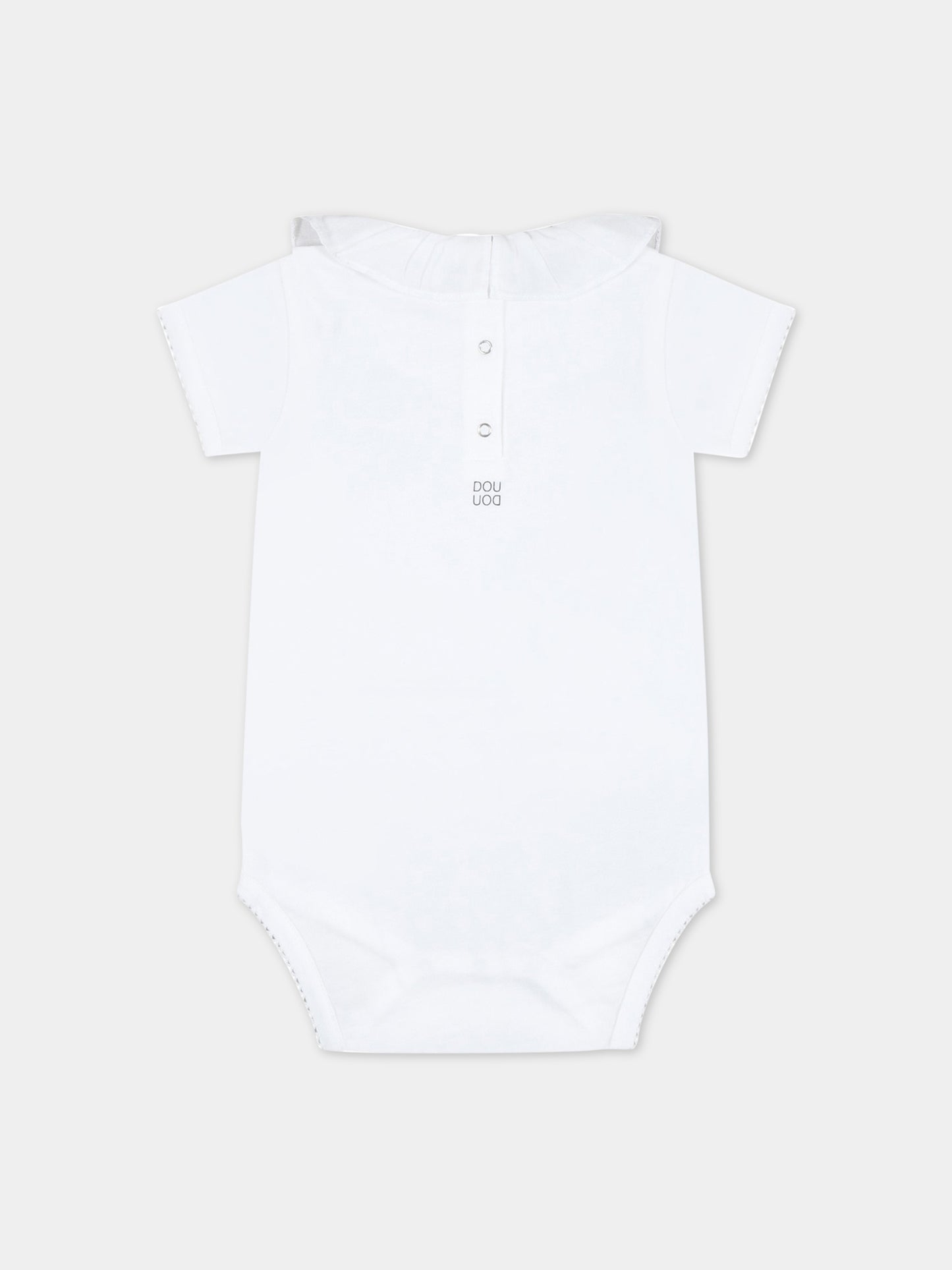 Body bianco per neonata con cuori,Douuod Kids,DSA001 Z0761 100