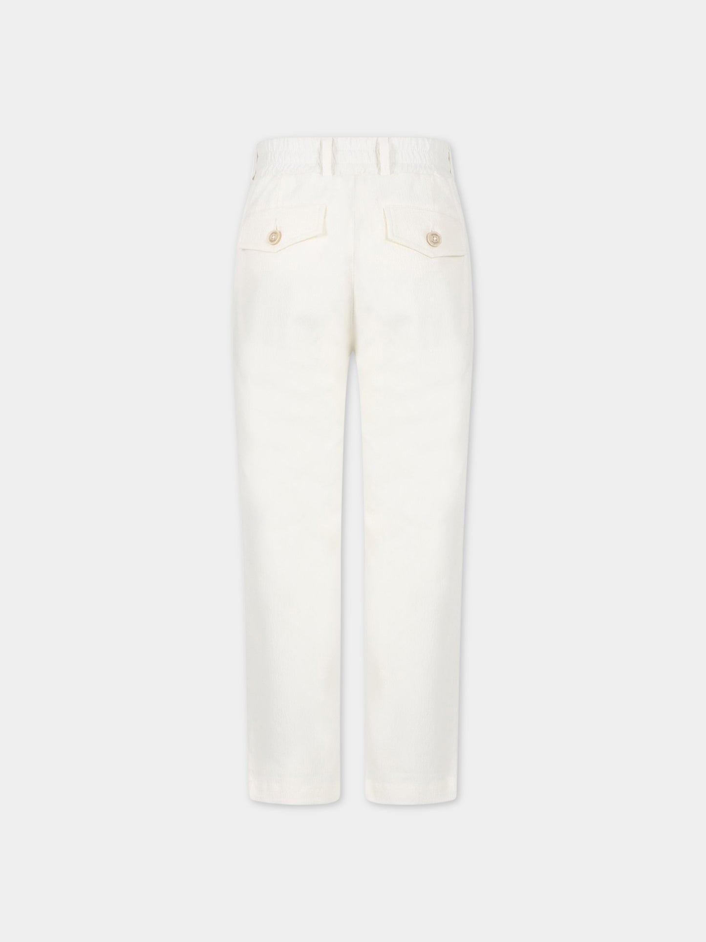 Pantaloni bianchi per bambino,Eleventy,ES6P20 G0087 105