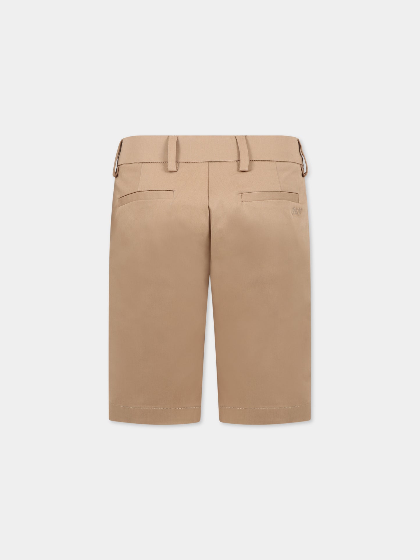 Shorts beige per bambino con logo,Fay Kids,FS6P39 G0019 112