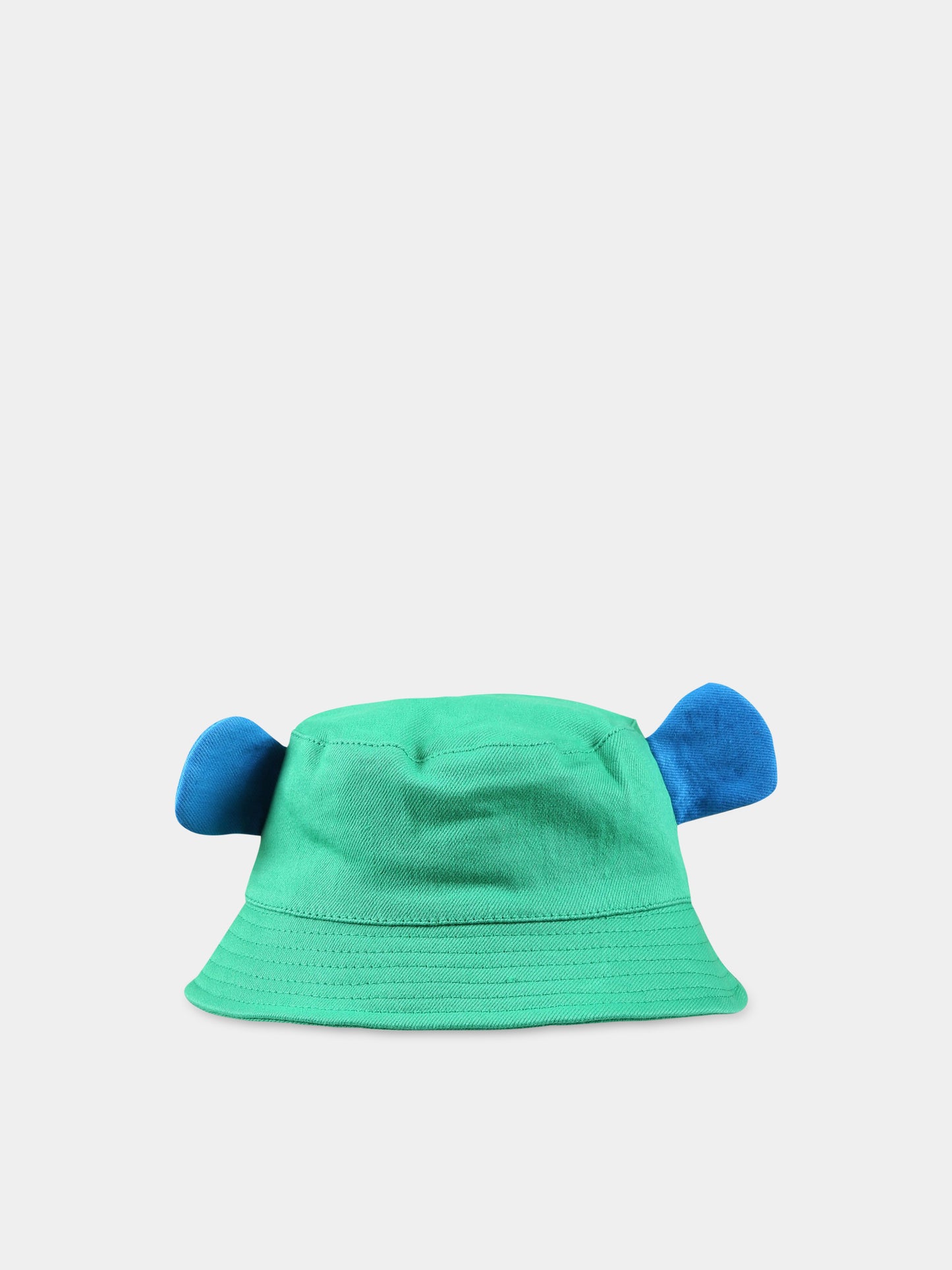 Cloche verde per neonato con patch,Stella Mccartney Kids,TS0047 Z0156 711