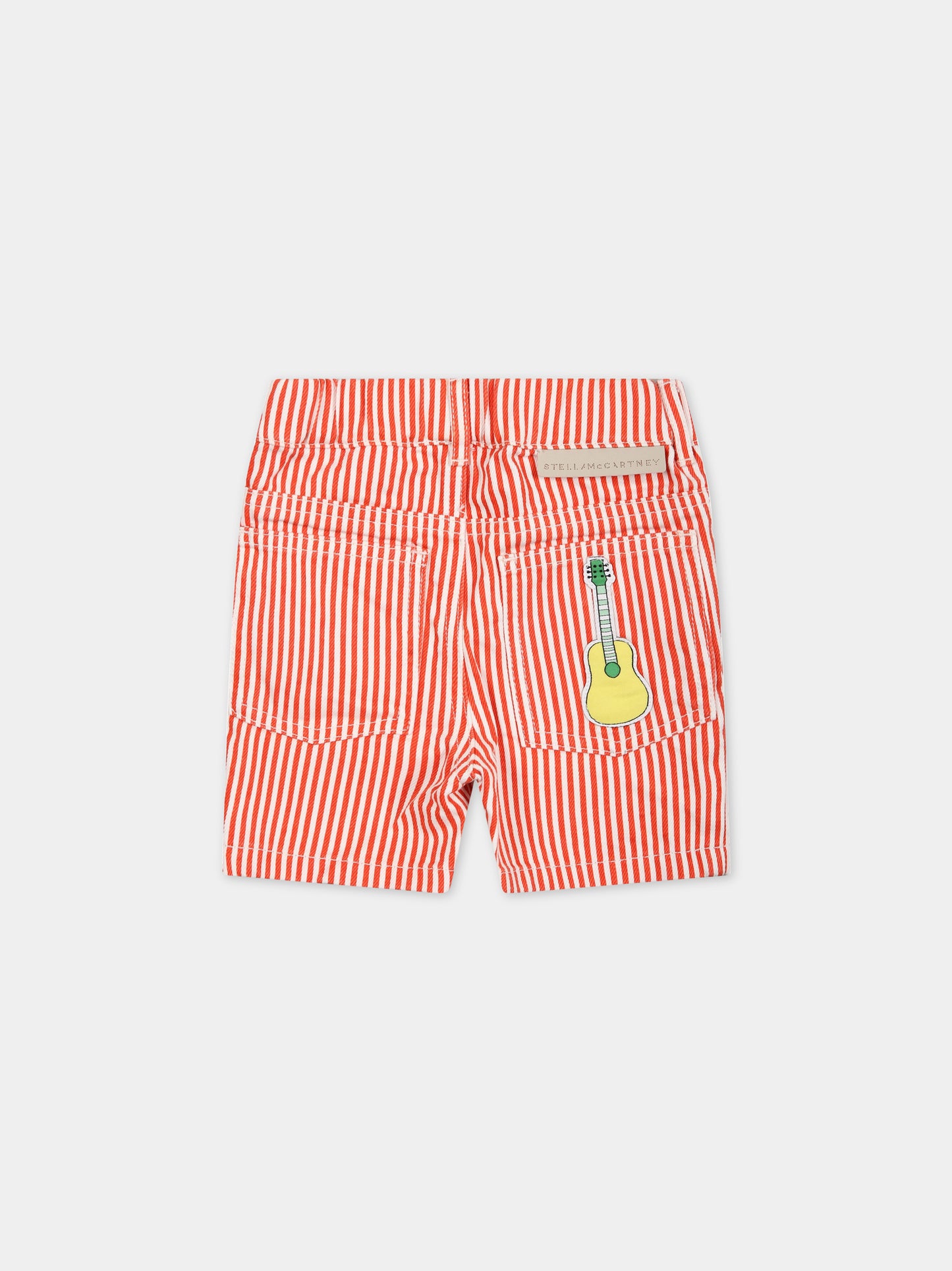 Shorts multicolor per neonato con patch,Stella Mccartney Kids,TS6529 Z0984 999