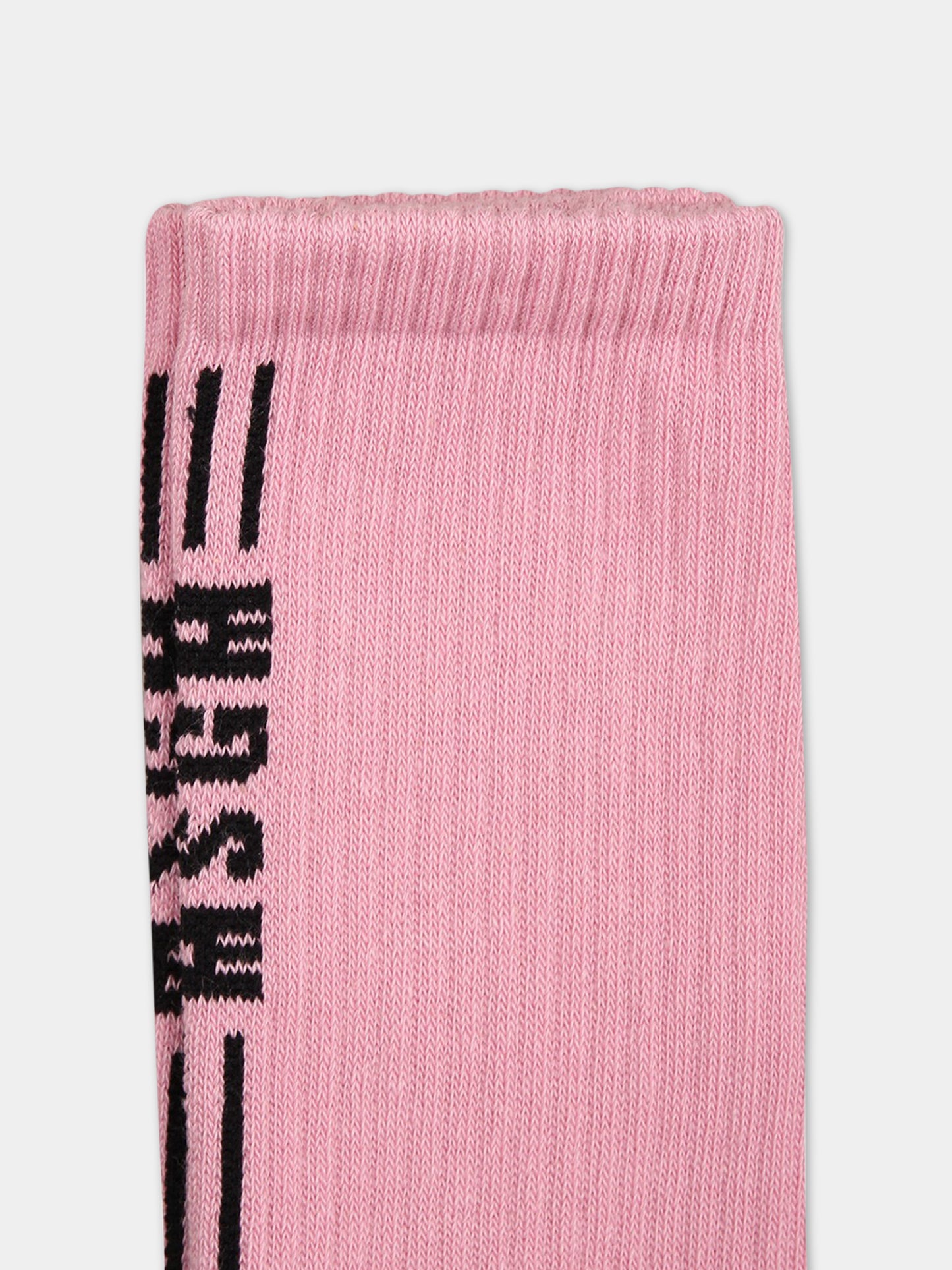 Calze rosa per bambino con logo,Msgm Kids,MS029347 042