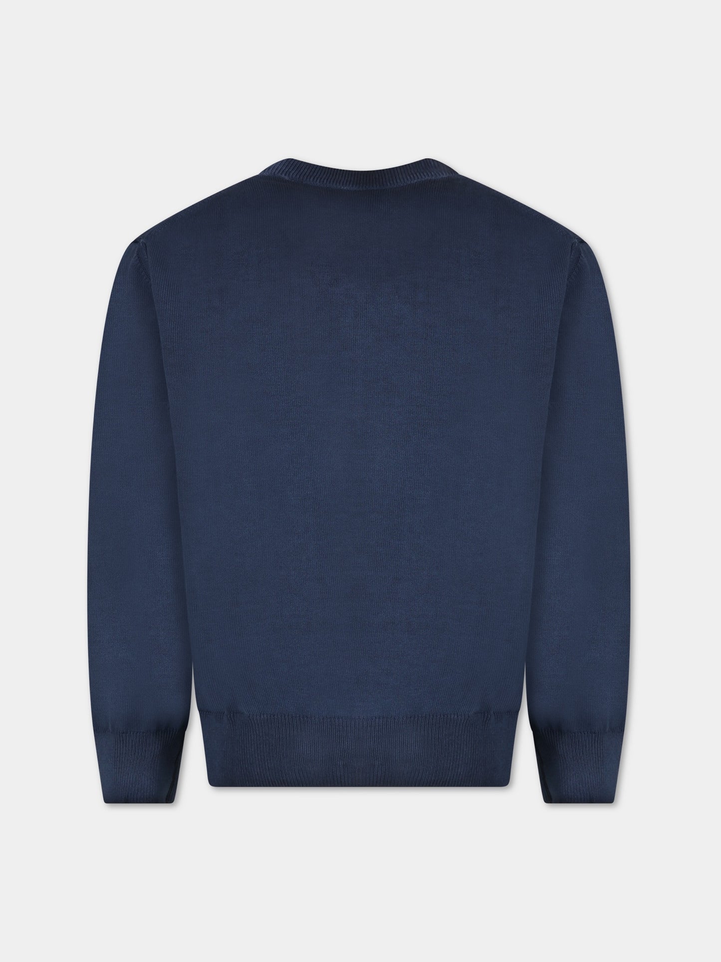 Maglione blu per bambino con logo,North Sails,796162 000 0802