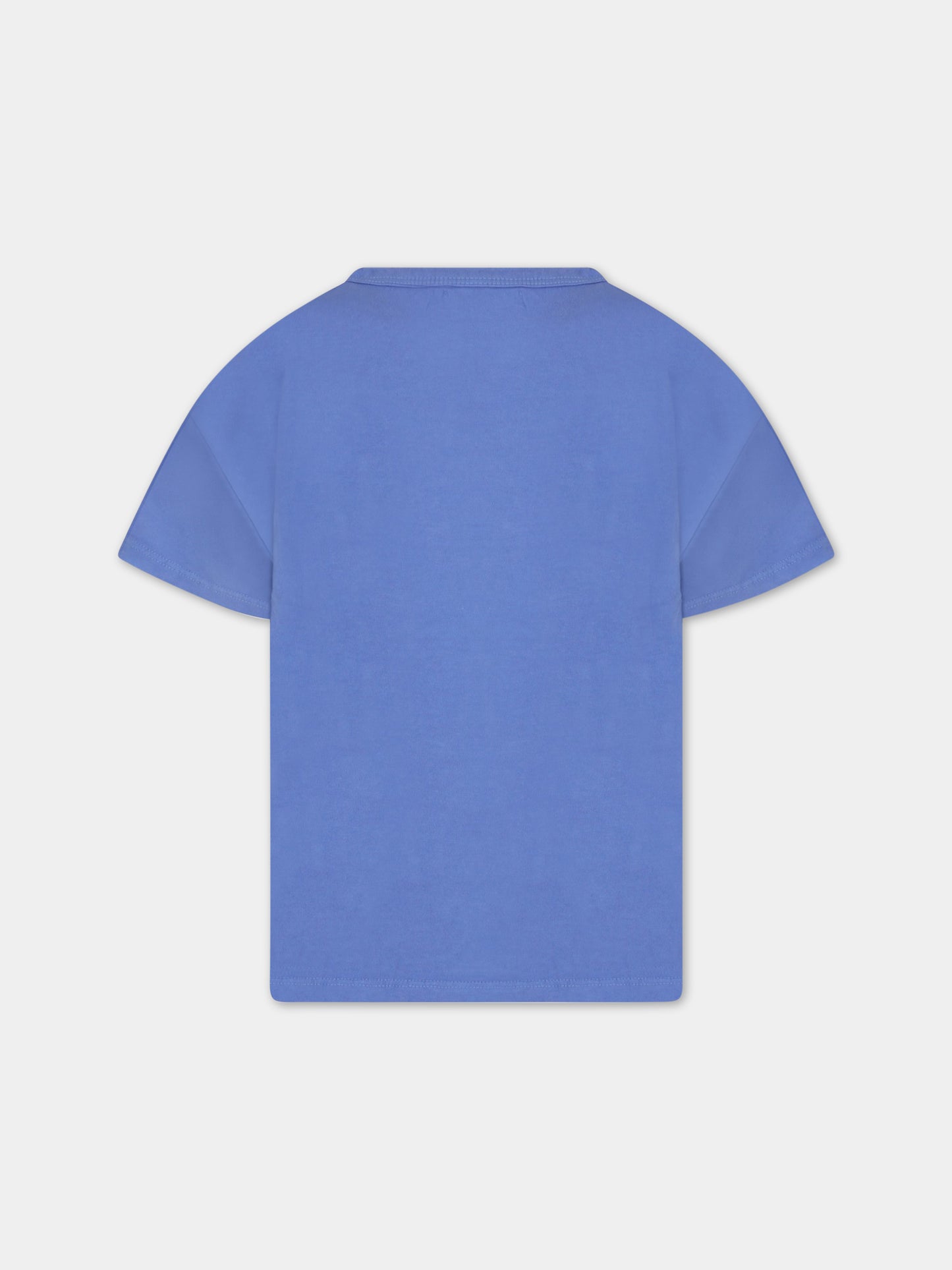 T-shirt viola per bambino con logo muticolor,Bobo Choses,123AC010