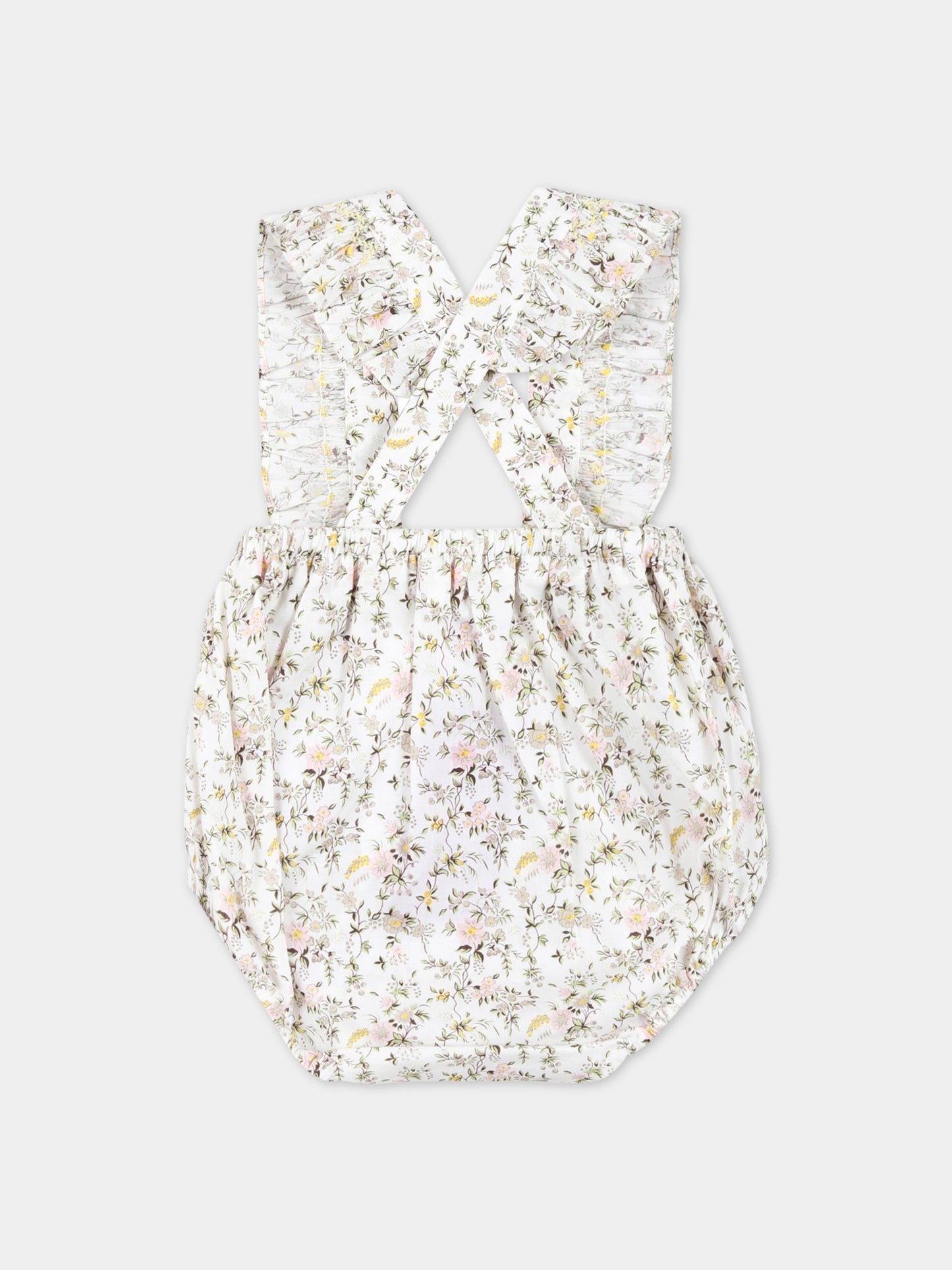 Salopette multicolor per neonata con stampa Liberty,Bonpoint,S03XBEW00001 502