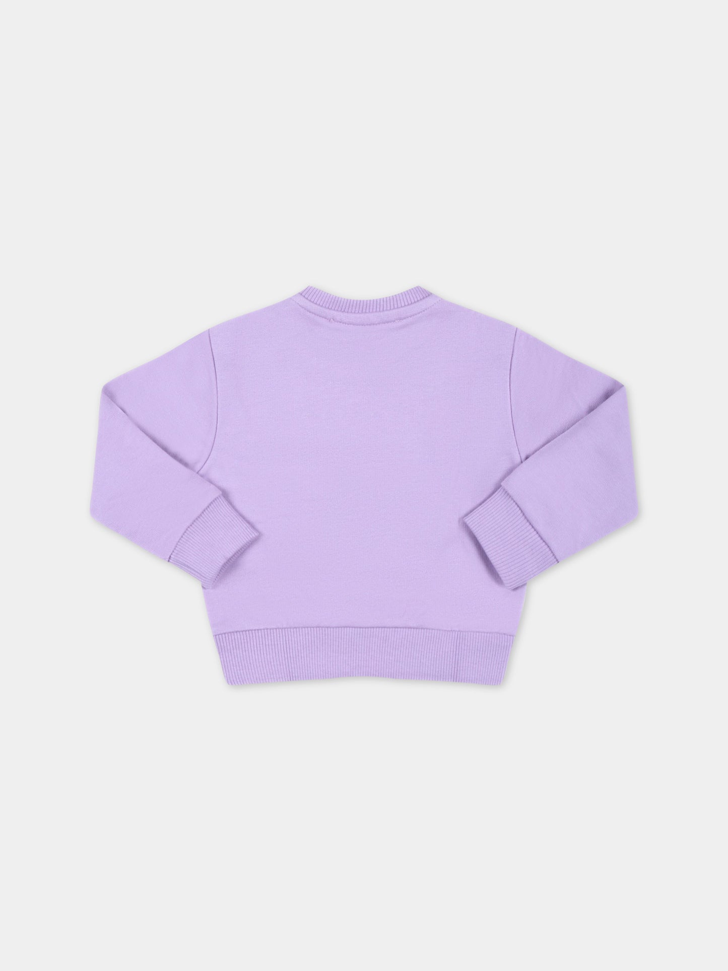 Felpa viola per neonata con Medusa fucsia,Versace,1000174 1A04801 2L750