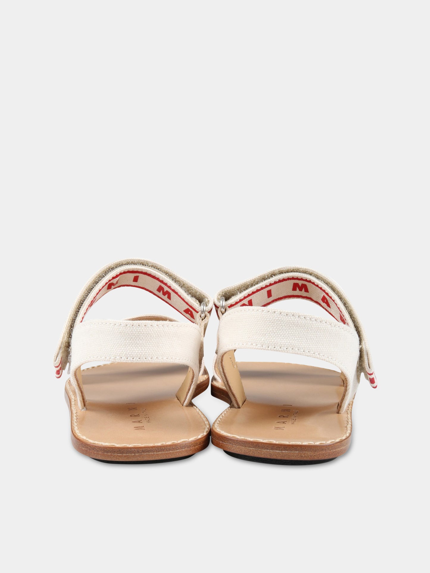 Sandali multicolor per bambina con logo rosso,Marni Kids,73474 2