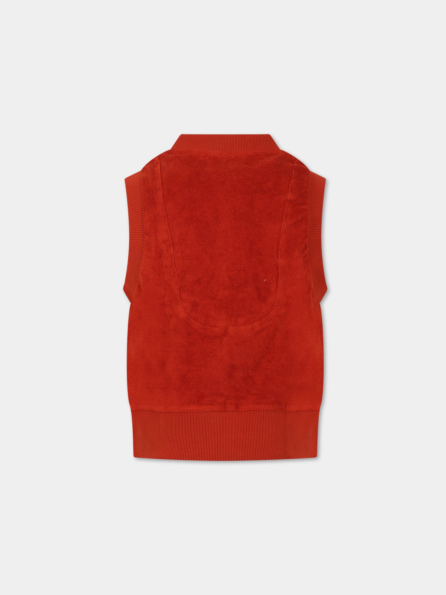 T-shirt rossa per bambino con ricamo,Raquette,SCA 003 81