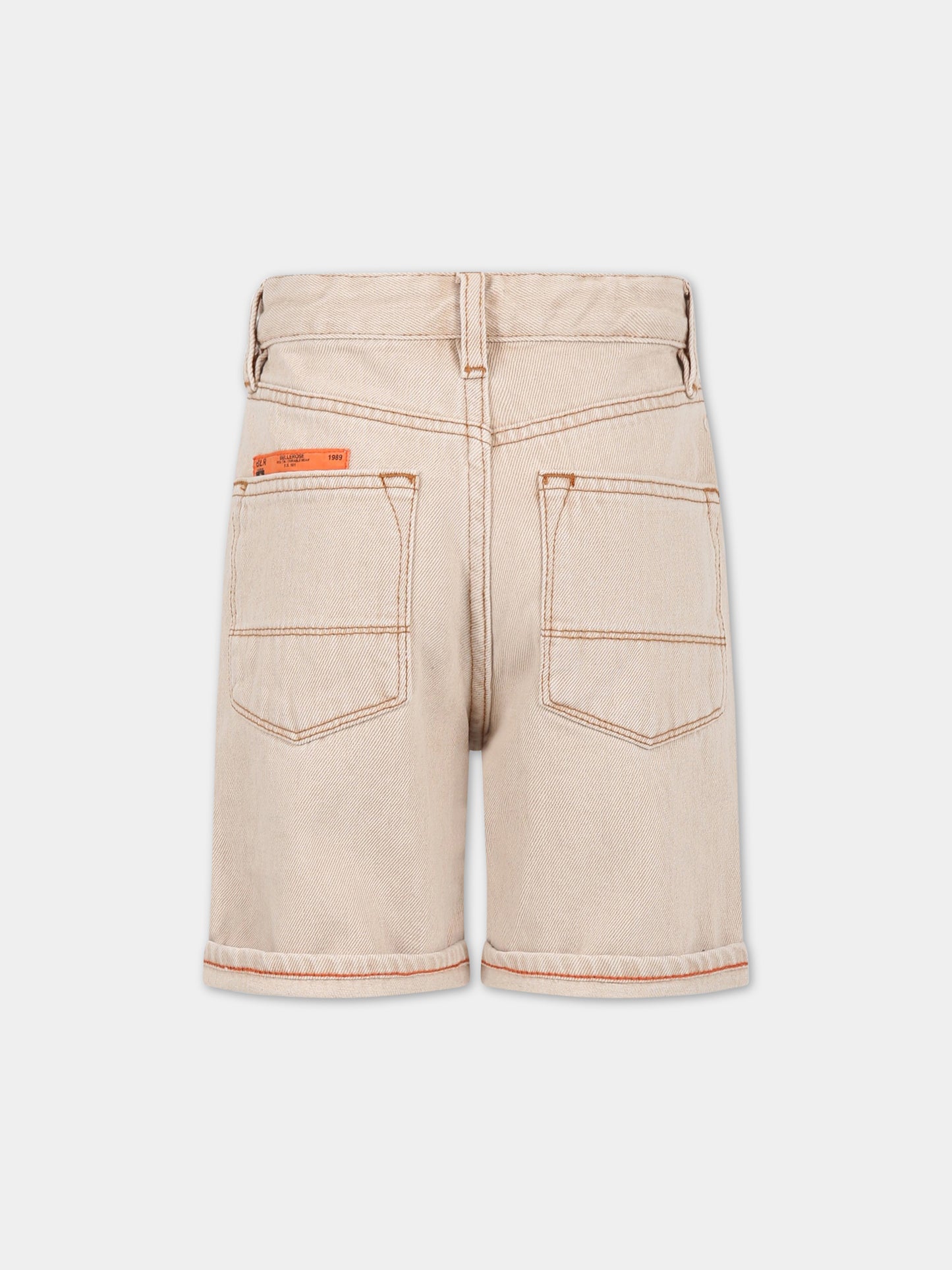 Shorts casual avorio per bambino,Bellerose,PADRO31 D0459 BLE