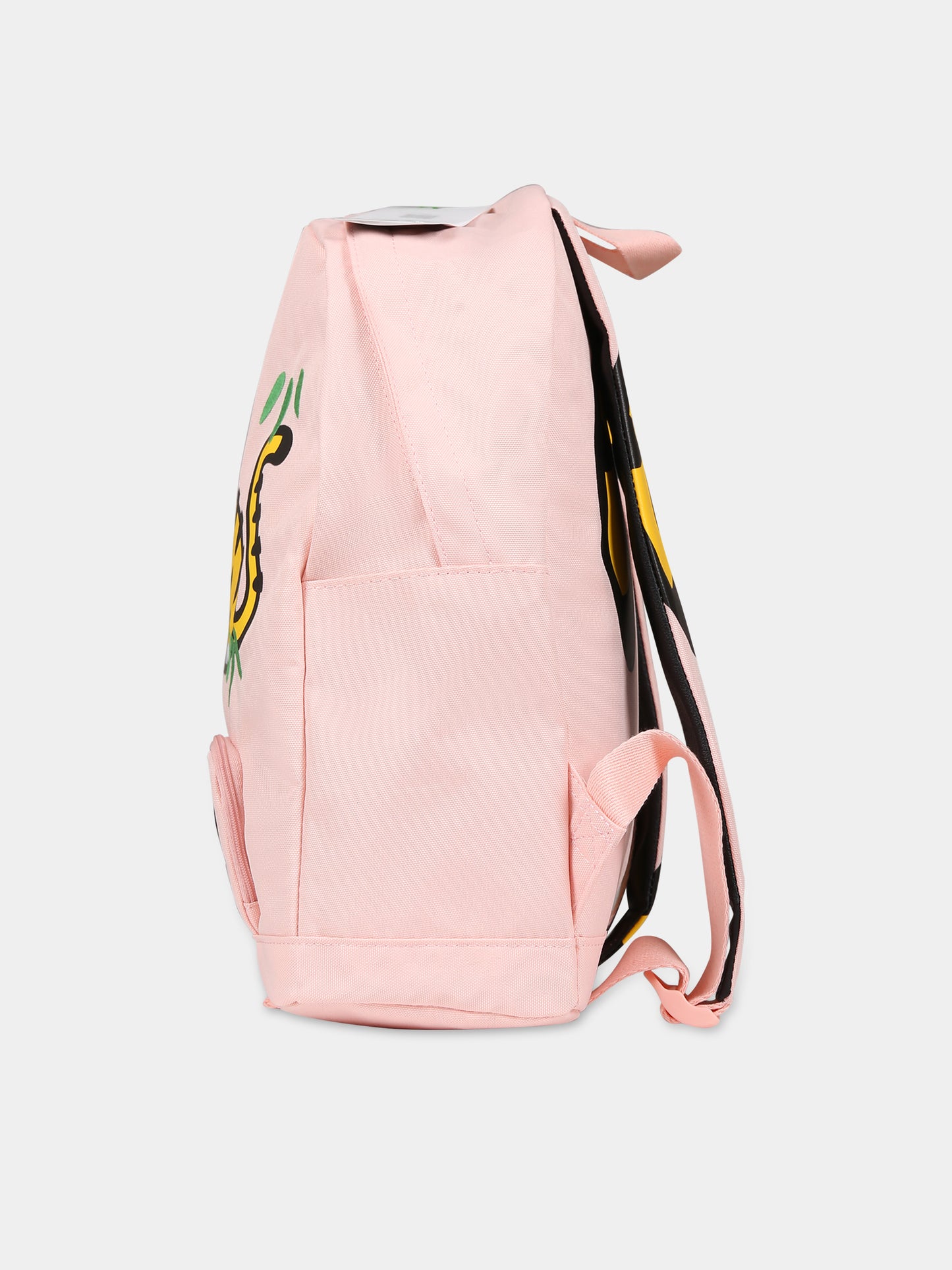 Zaino rosa per bambina con tigre e logo,Kenzo Kids,K50041 43G