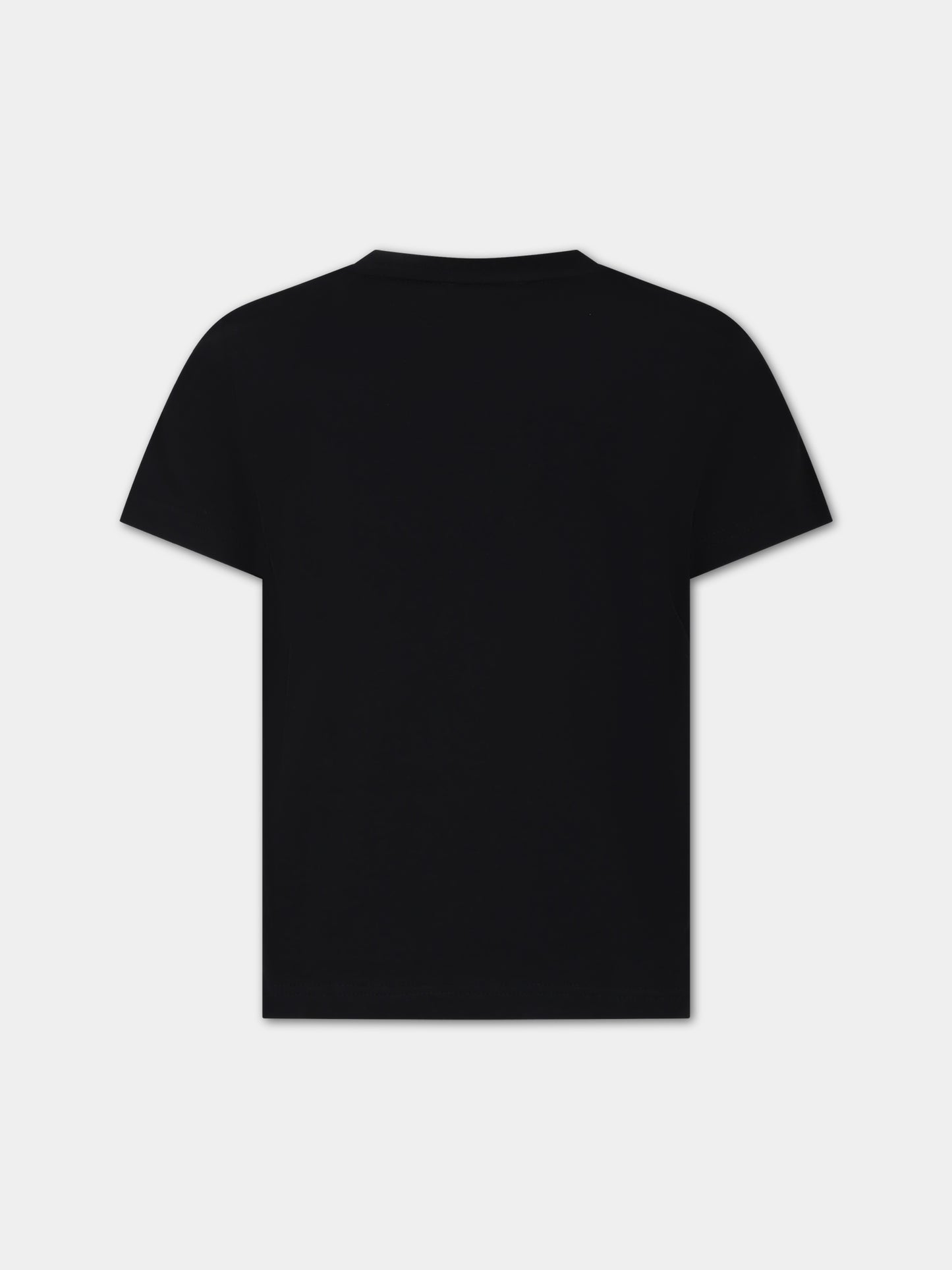 T-shirt nera per bambini con logo,Givenchy Kids,H25460 09B