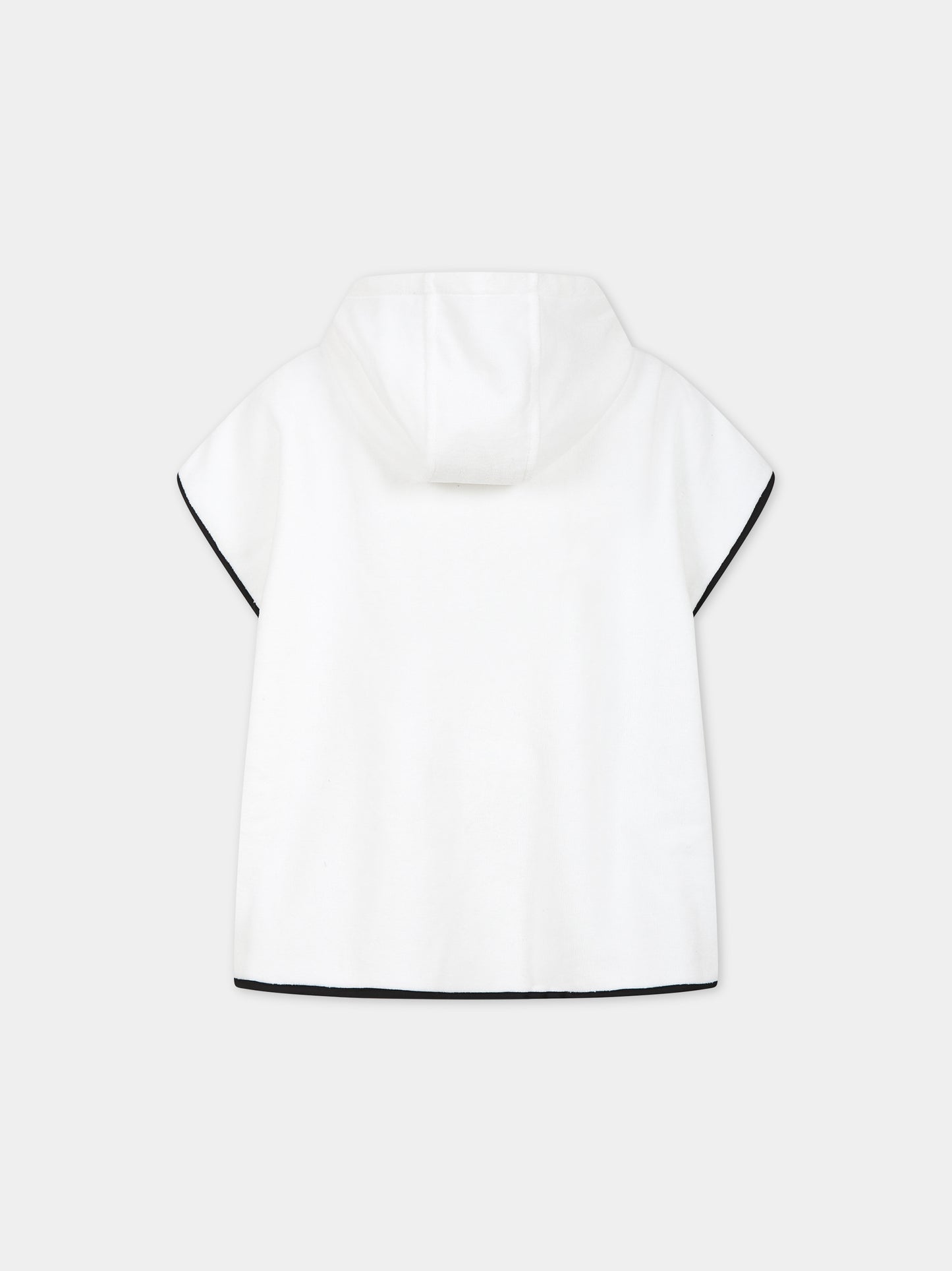 Accappatoio bianco per neonati con logo,Givenchy Kids,H00069 10P