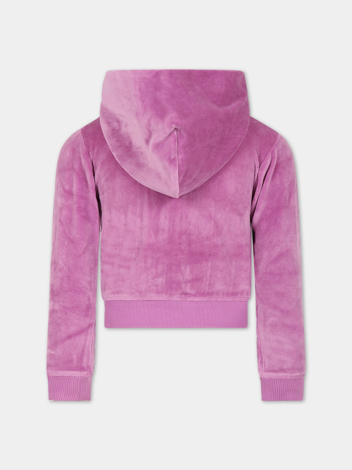 Felpa rosa per bambina con logo,Molo,2W23J303 8765