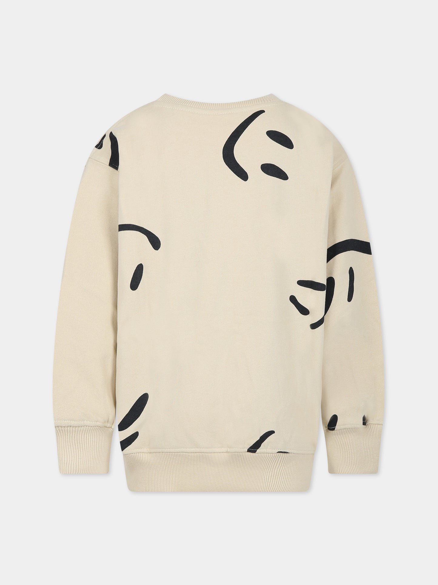 Felpa avorio per bambini con smile,Molo,6W23J218 6996