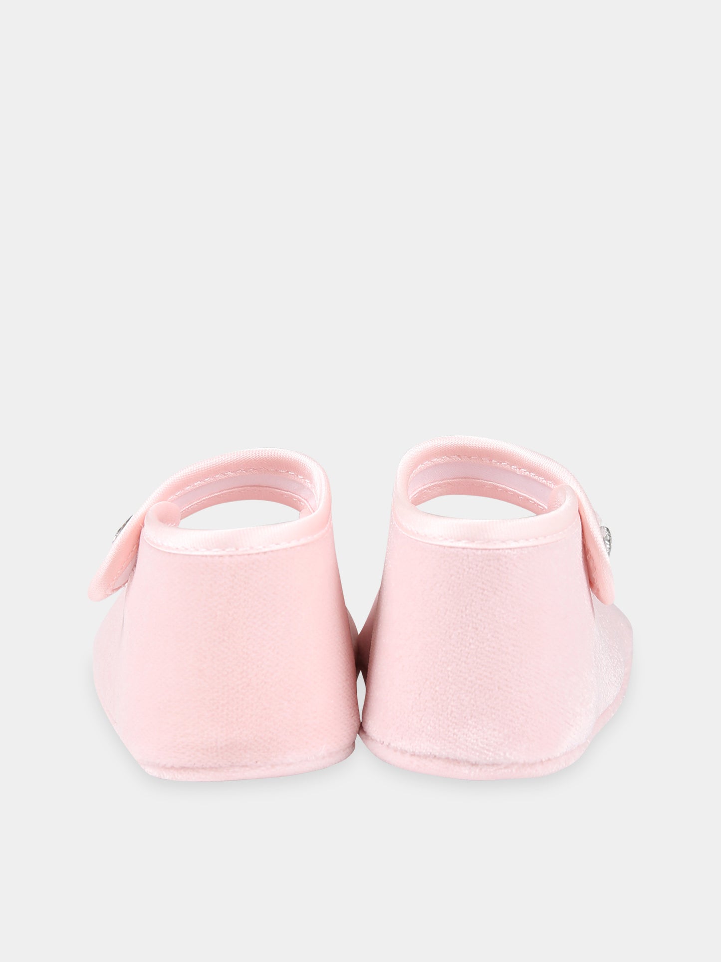 Ballerine rosa per neonata con cuore,Monnalisa,73B006 2803 0092