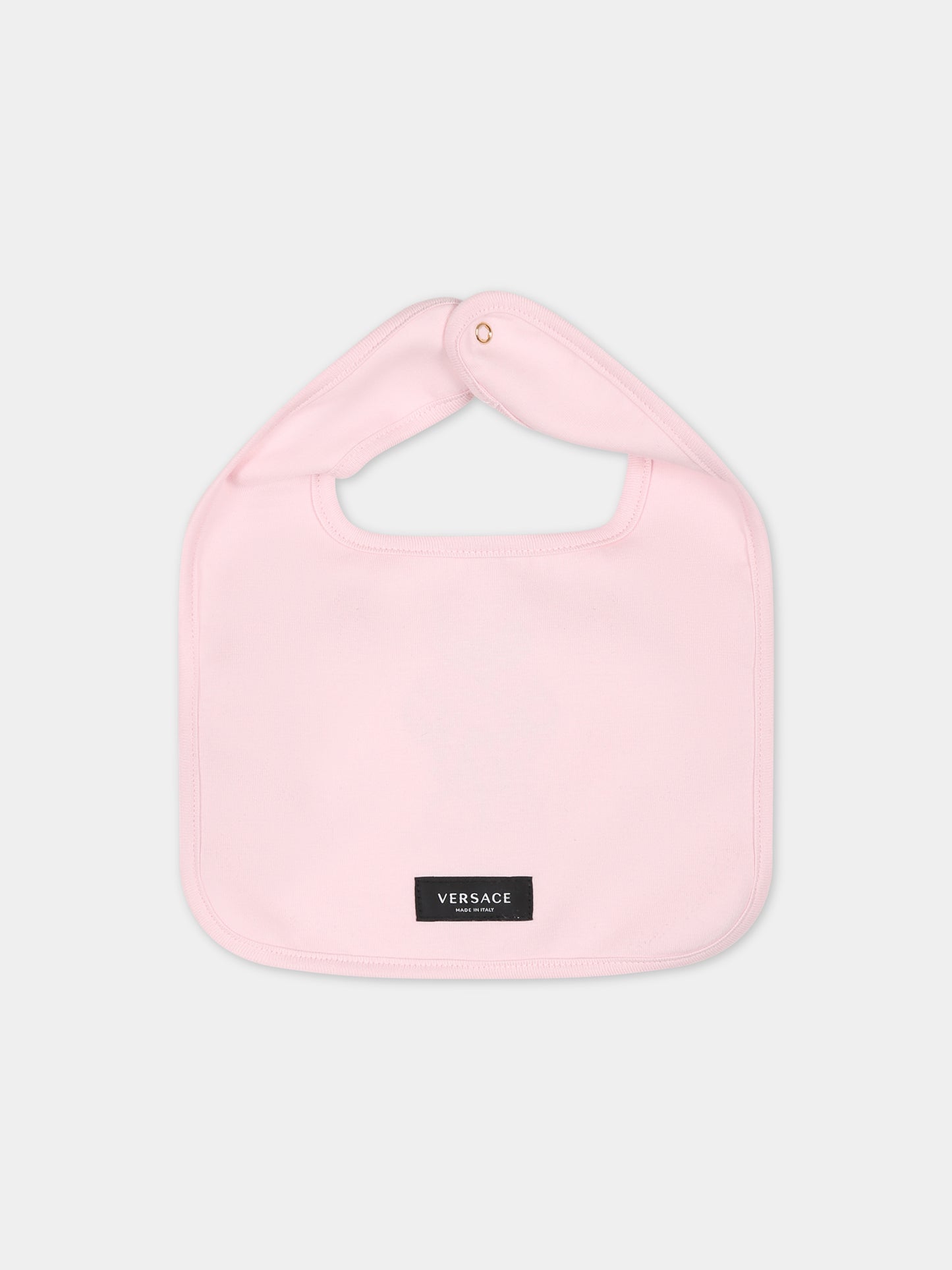 Set bianco per neonata con Teddy bear e logo,Versace,1011062 1A08117 2WH60