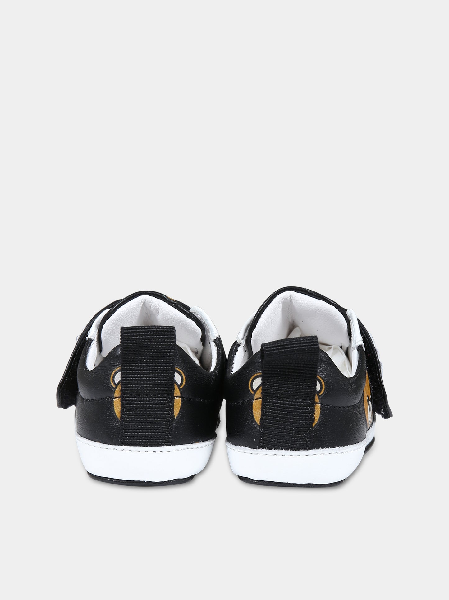 Sneakers nere per neonati con Teddy bear e logo,Moschino Kids,75810 1