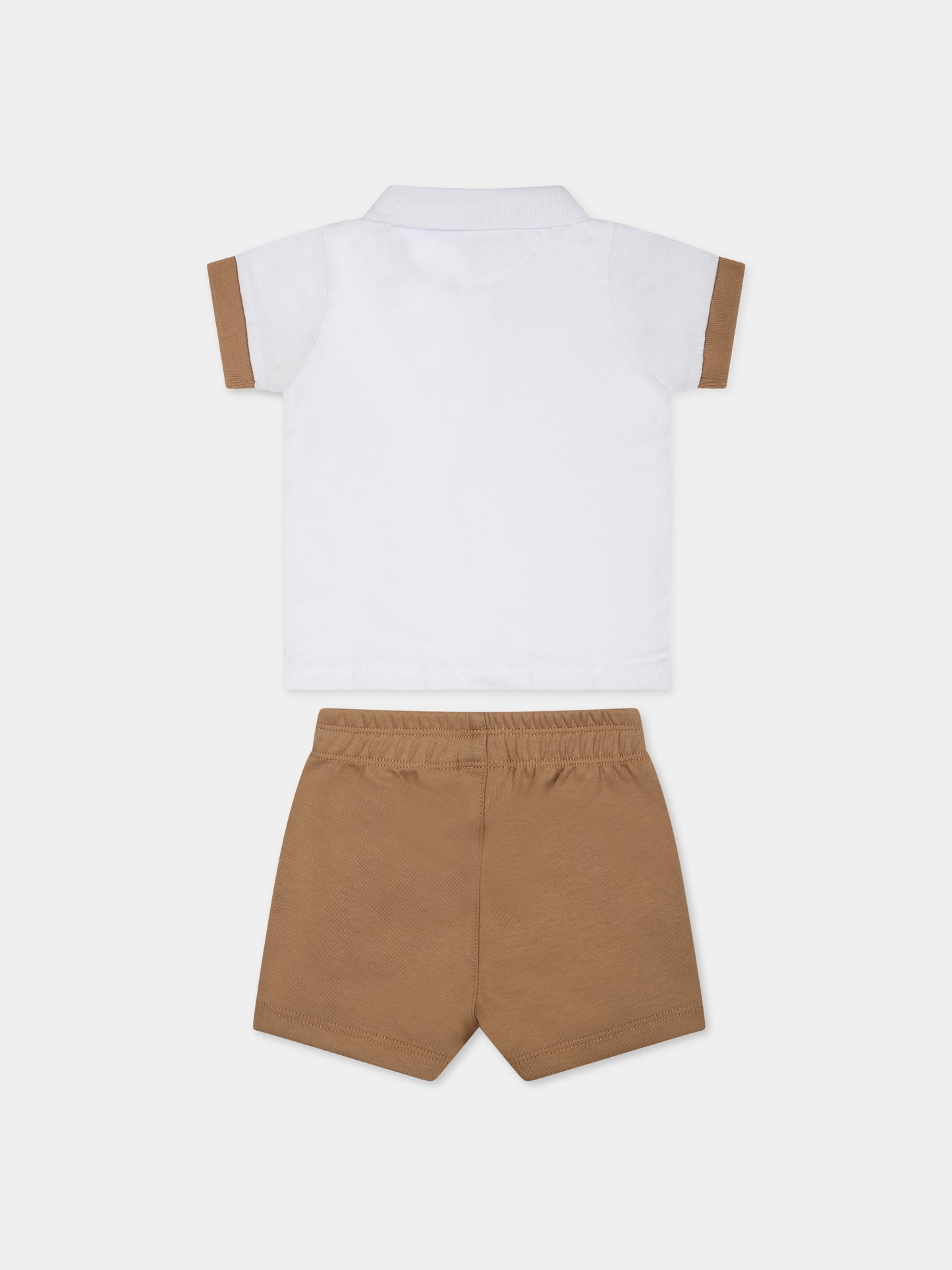 Completo beige per neonato con logo,Boss,J98419 269