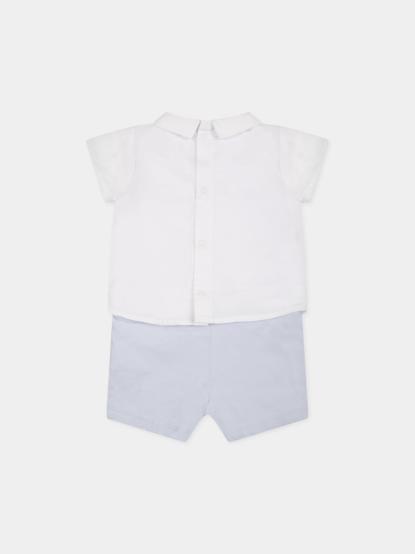 Pagliaccetto multicolor per neonato con papillon,Carrement Beau,Y94287 V11