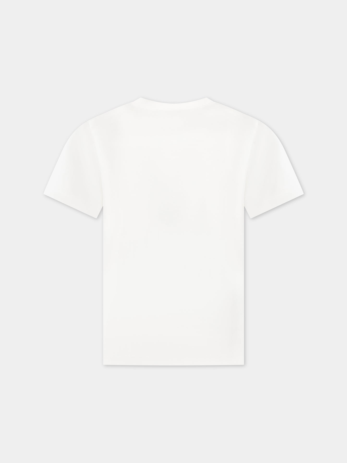 T-shirt bianca per bambina con logo,Stella Mccartney Kids,TS8C01 Z0434 101