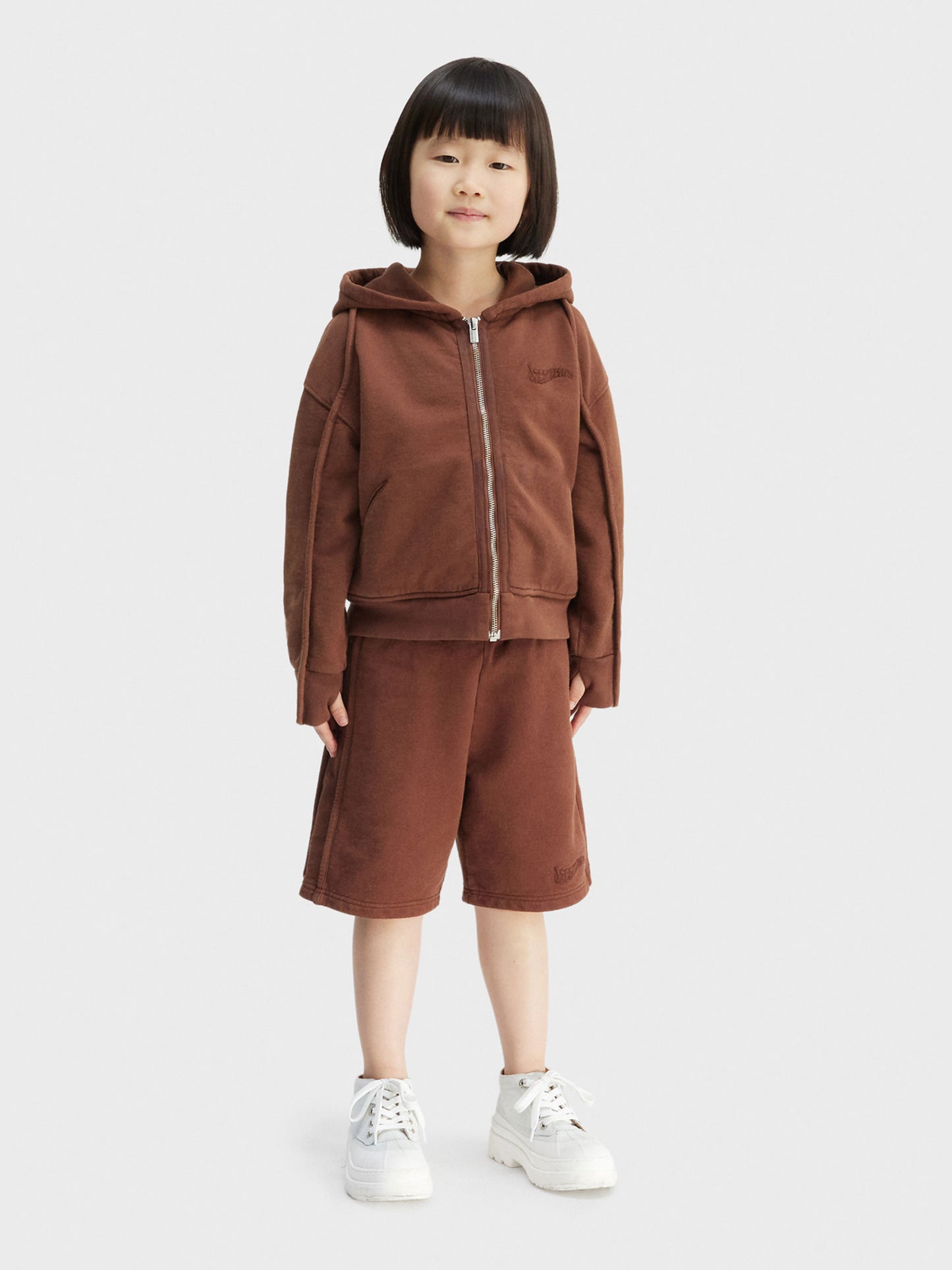 Brown 'Le Short Camargue' shorts for kids