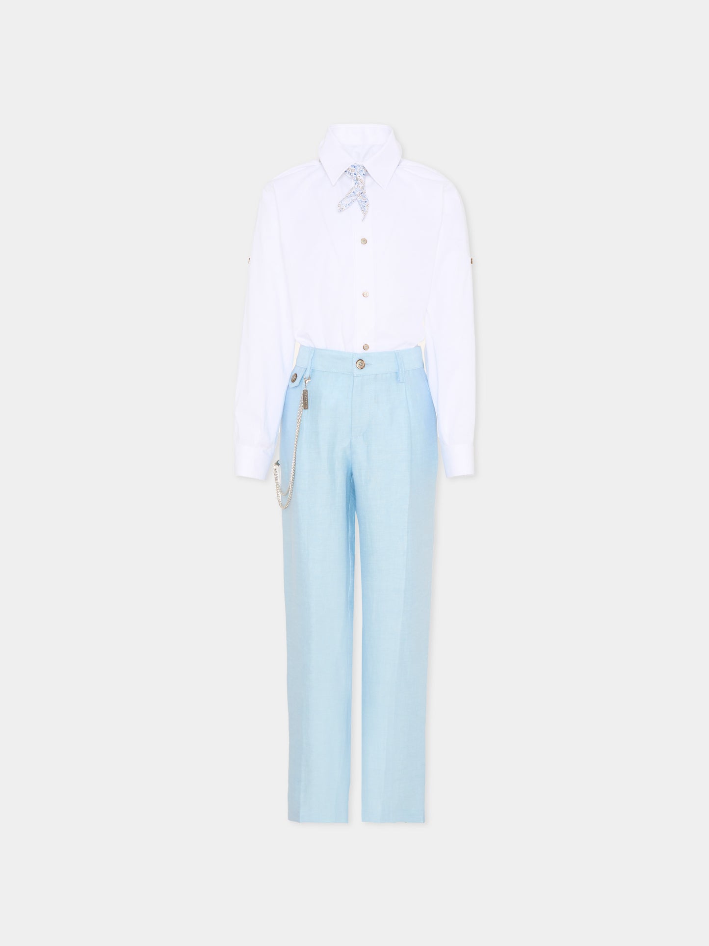 Elegant light blue suit for boy
