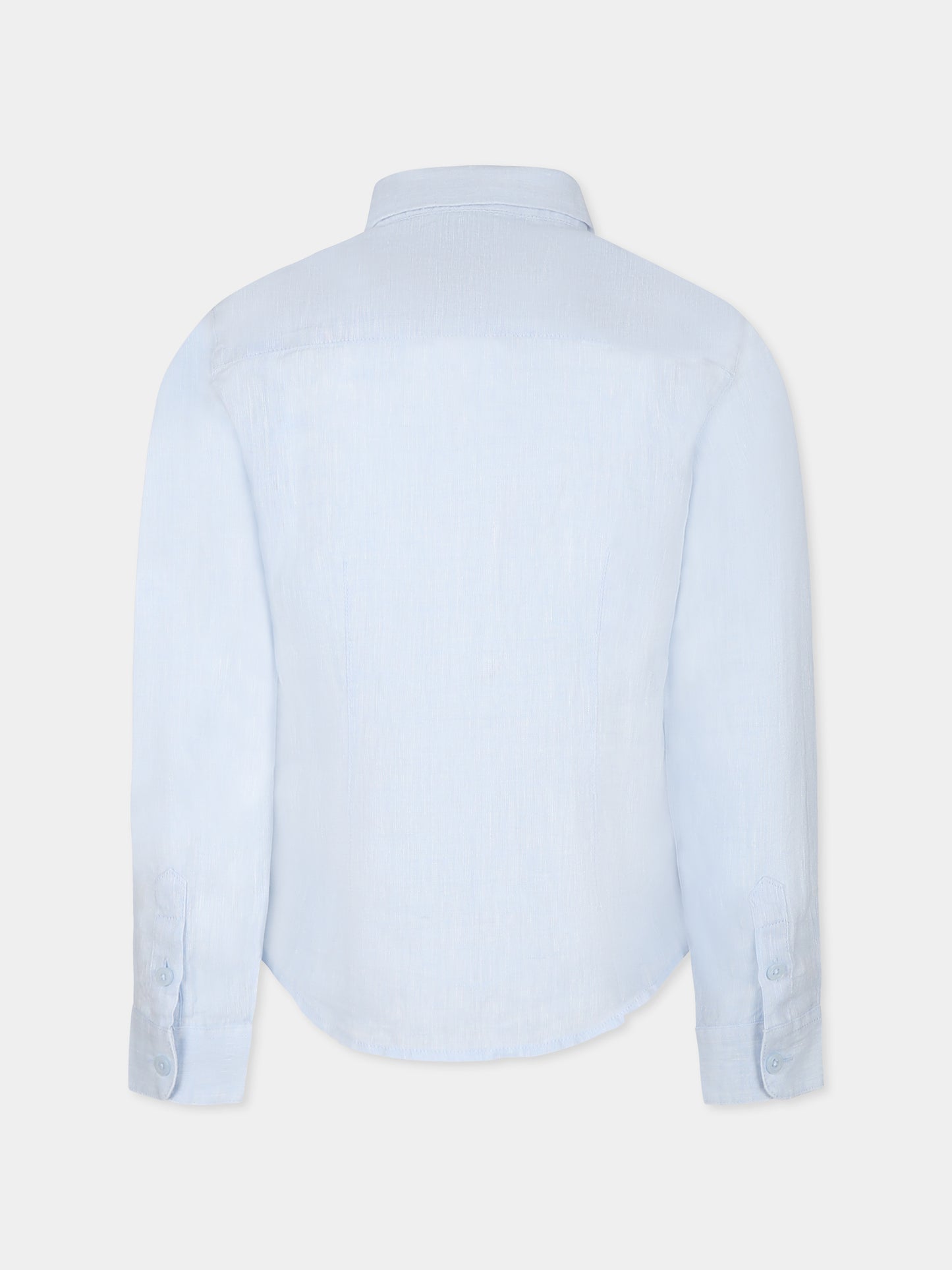 Light-blue shirt for boy with eagle