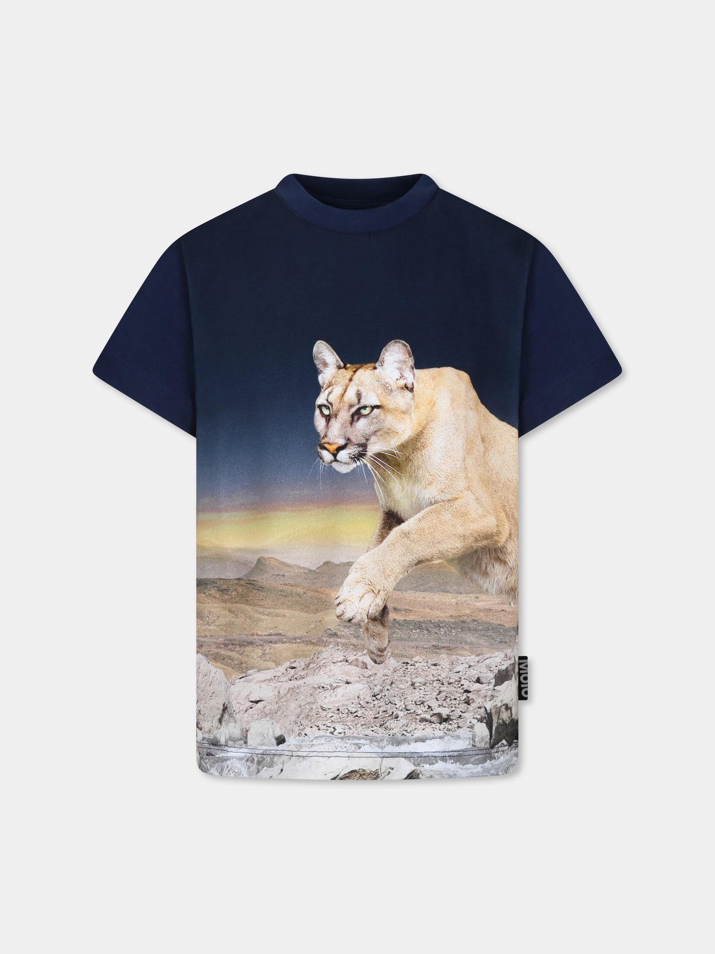 Bluet-shirt for boy with puma print