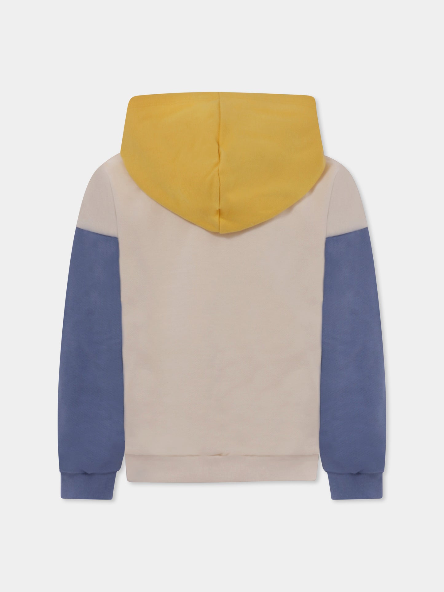 Ivory sweatshirt for boy with logo