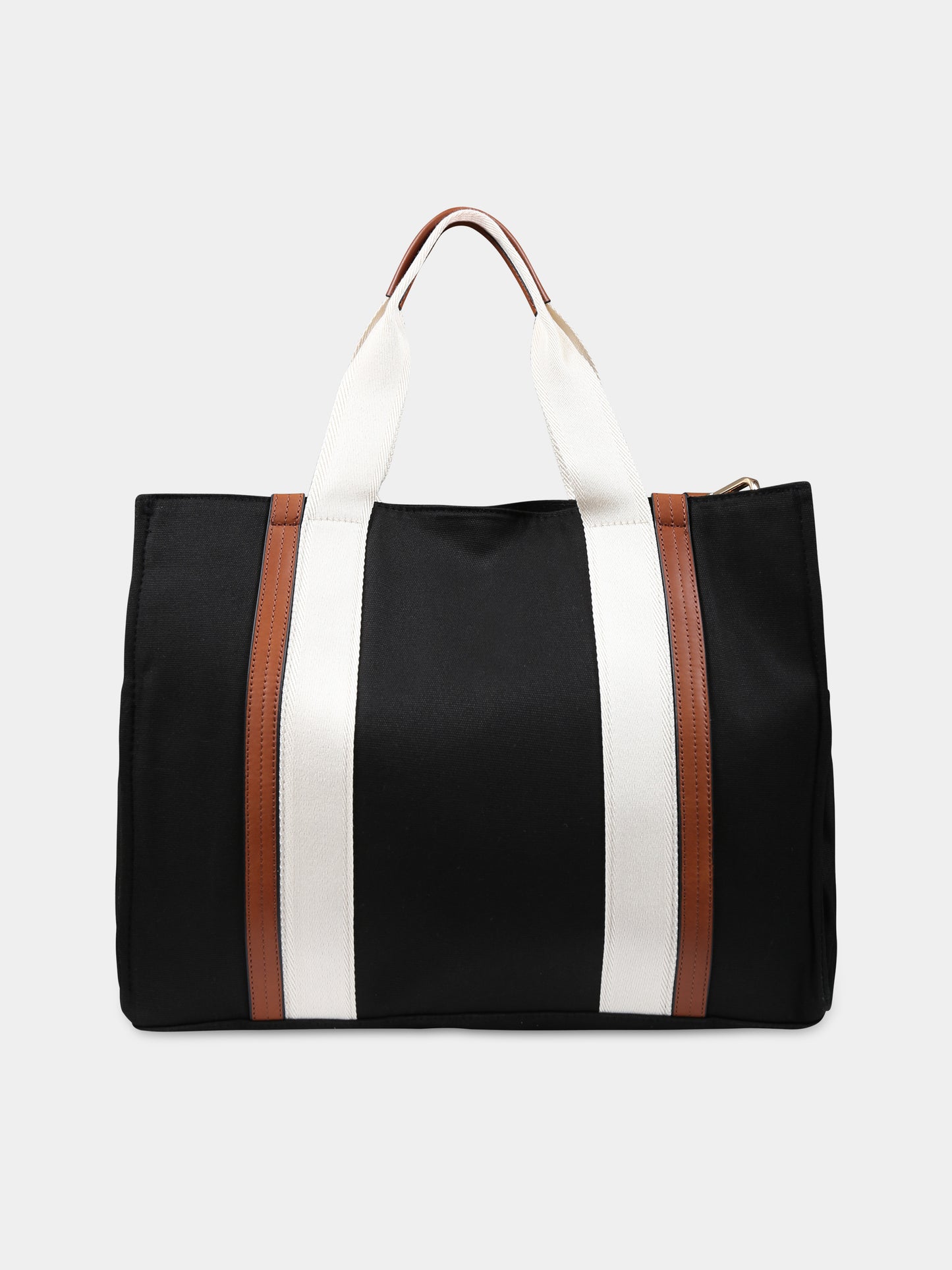 Black changing bag for kids with logo